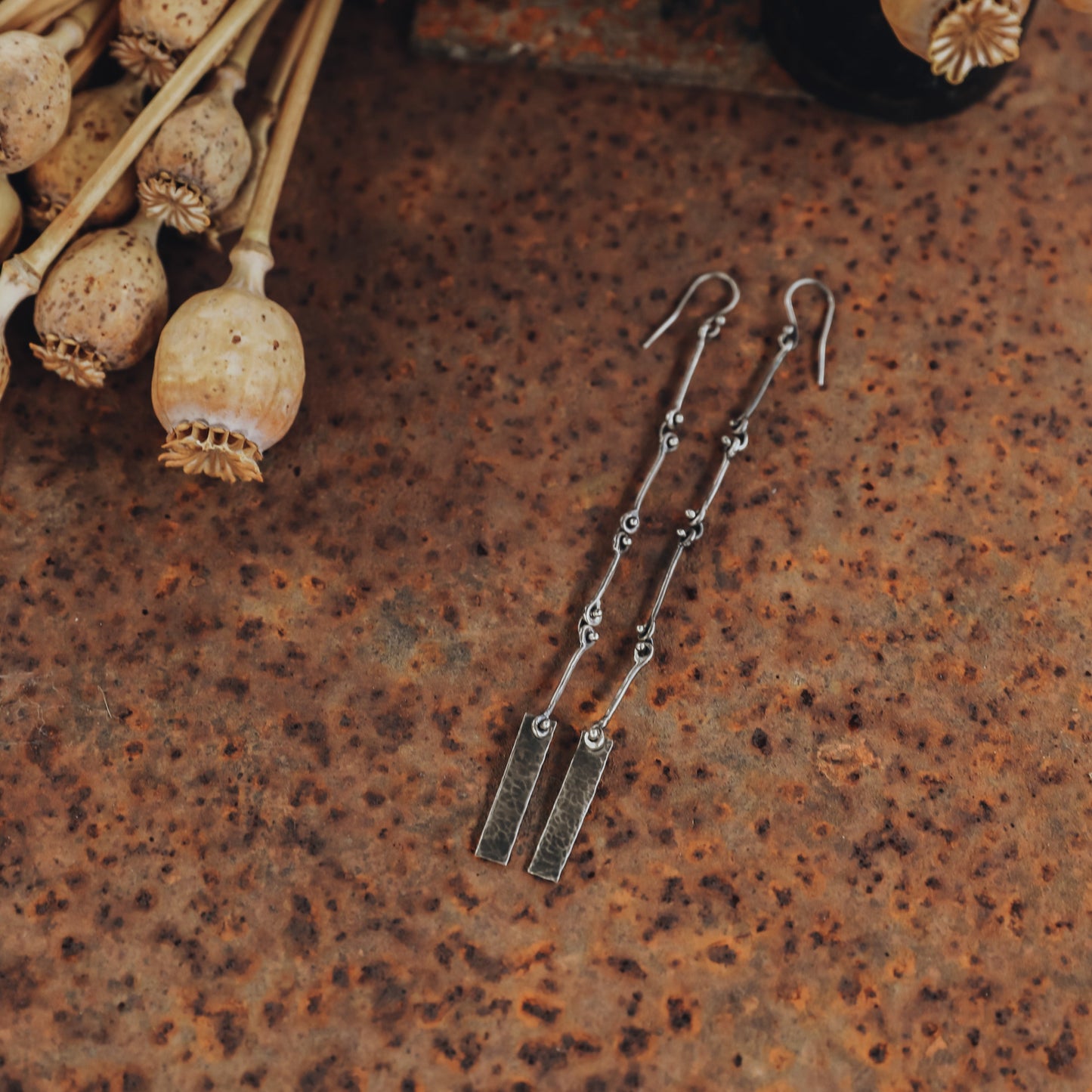 Long Sterling Earrings