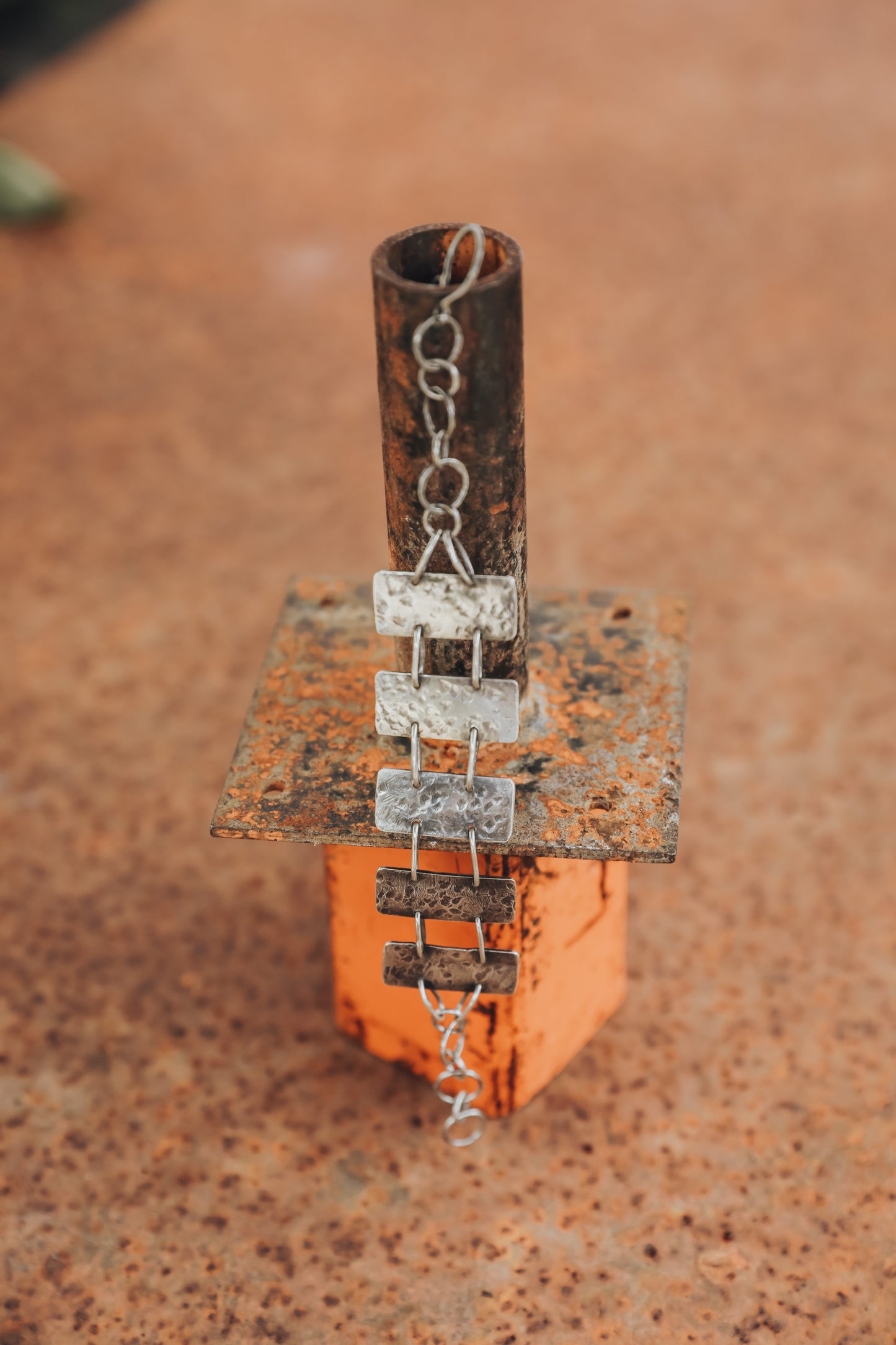 Bold Rectangle Link Bracelet