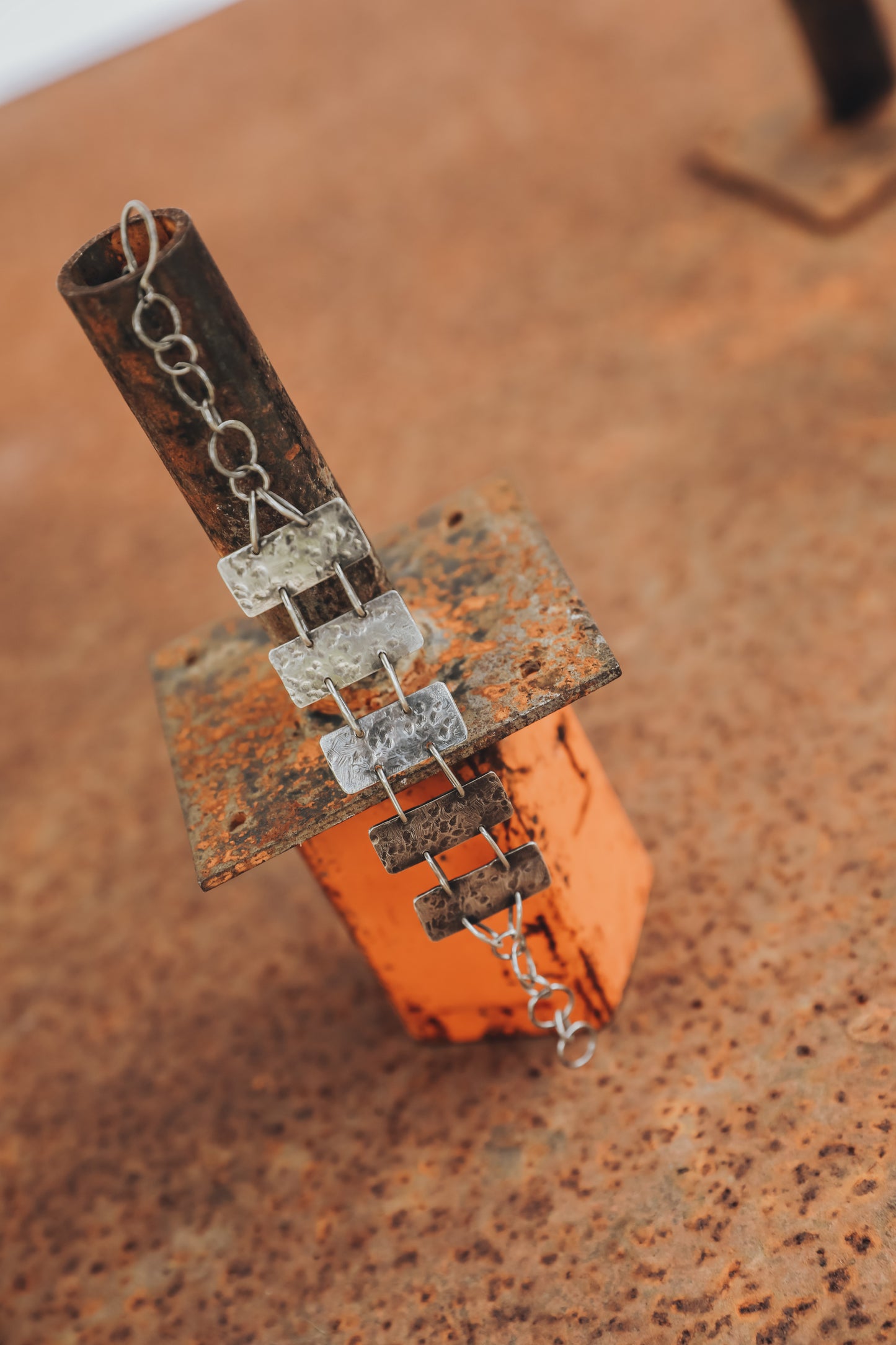 Bold Rectangle Link Bracelet