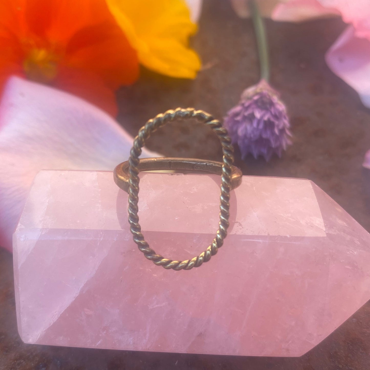 Twisted Brass Ring
