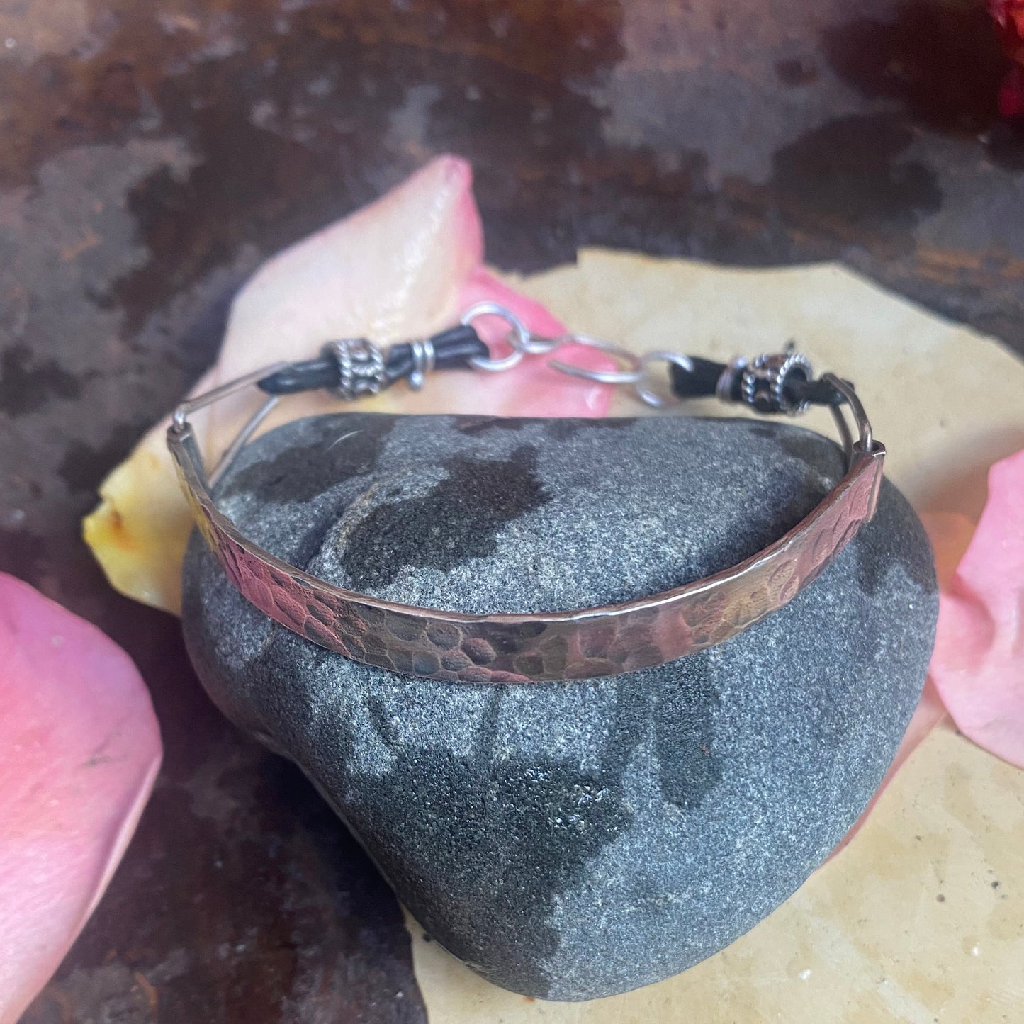 Sterling and Leather Bracelet