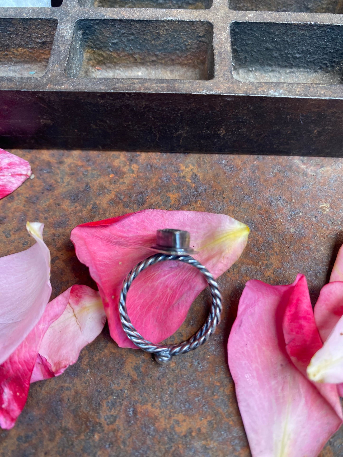 Faceted Grandidierite Ring