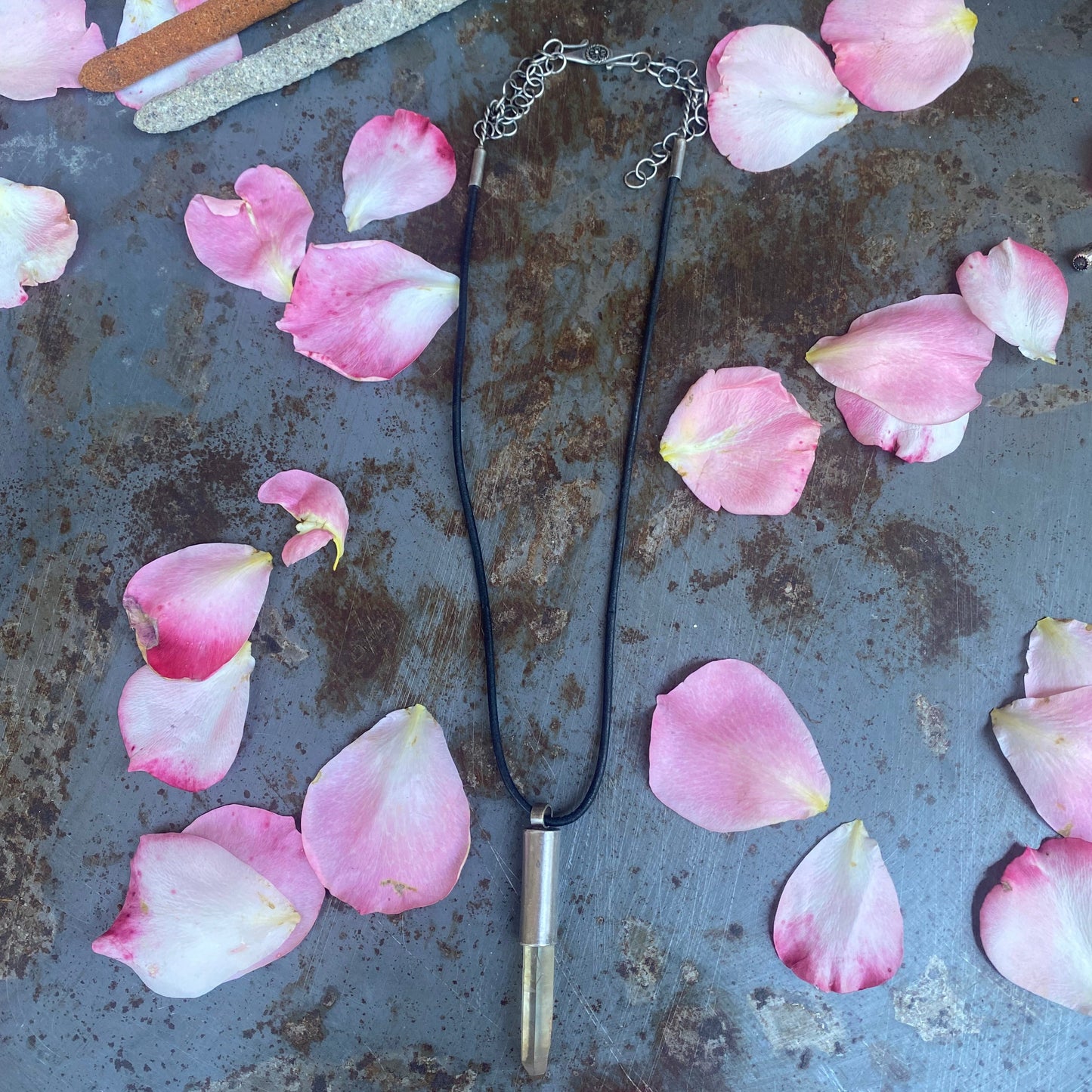 Raw Zambia Citrine Necklace