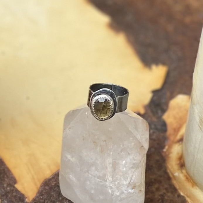 Green Amethyst Ring