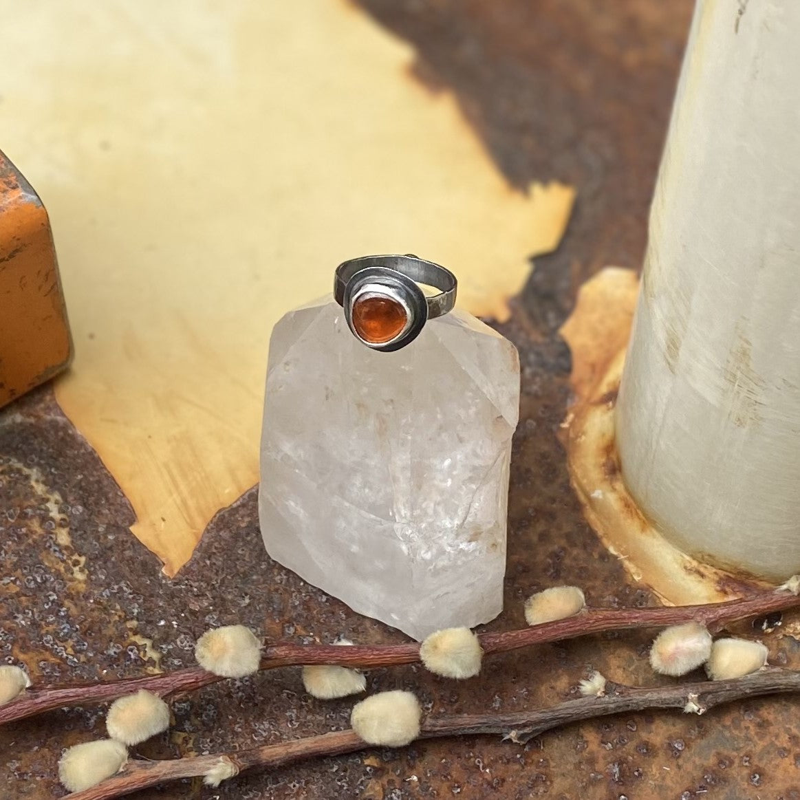 Hessonite Ring