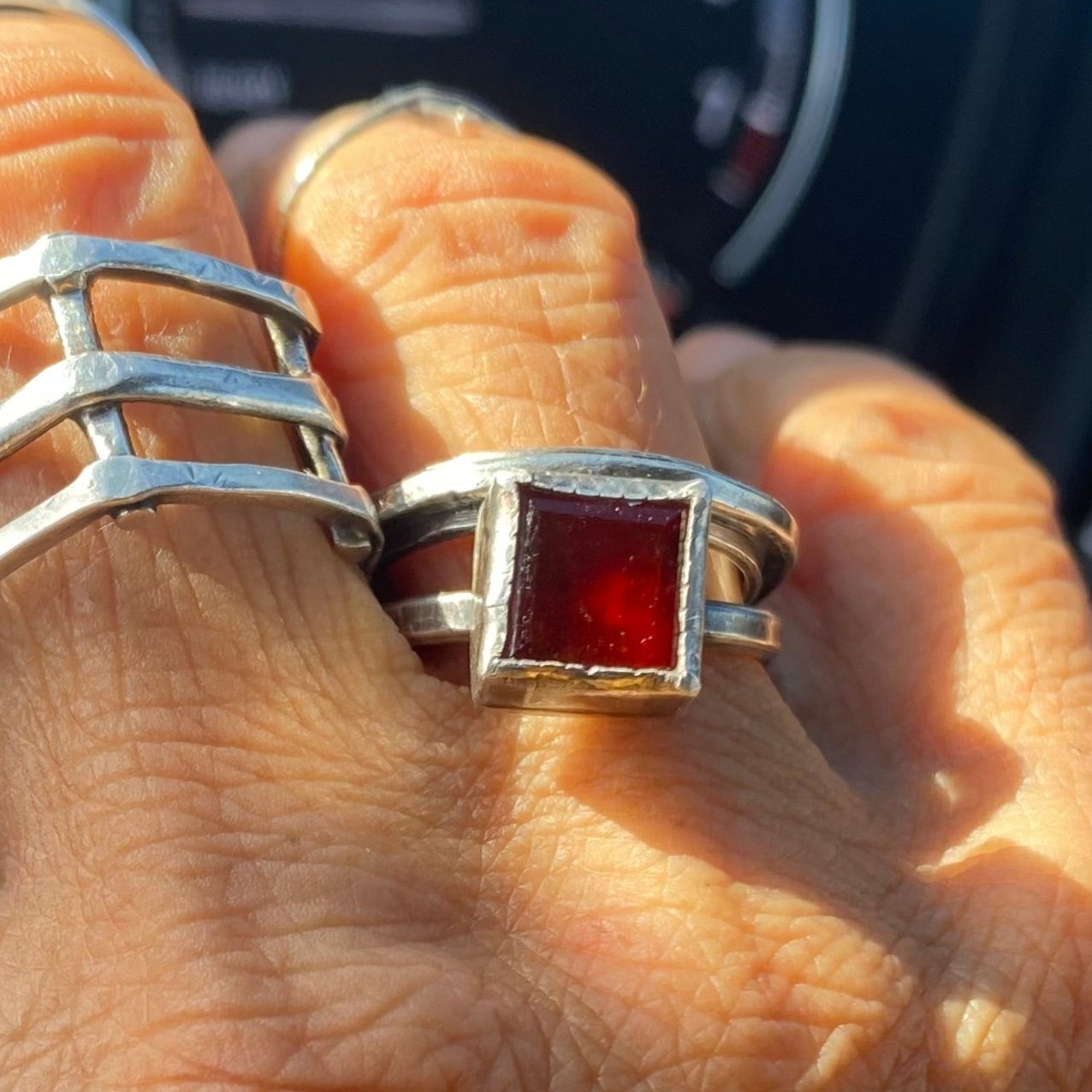 Hessonite Ring