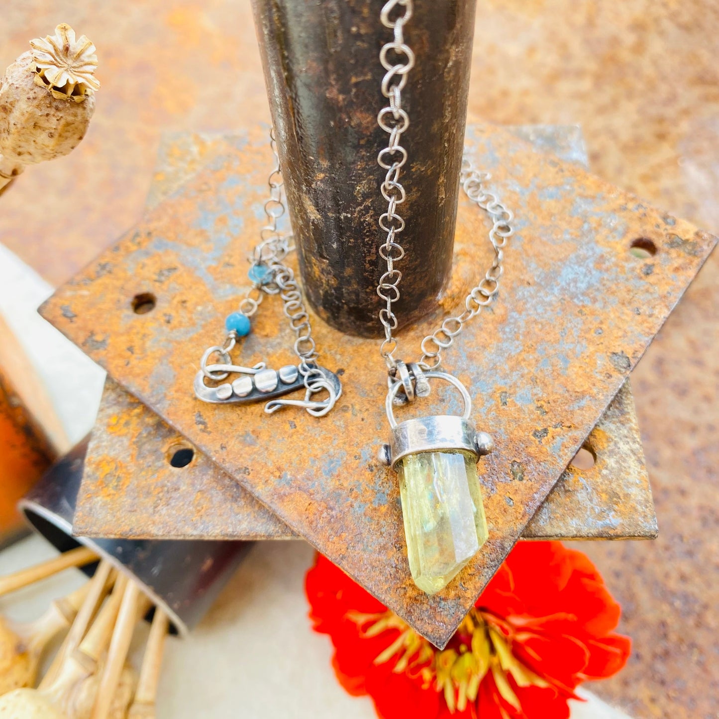 Golden Apatite Necklace