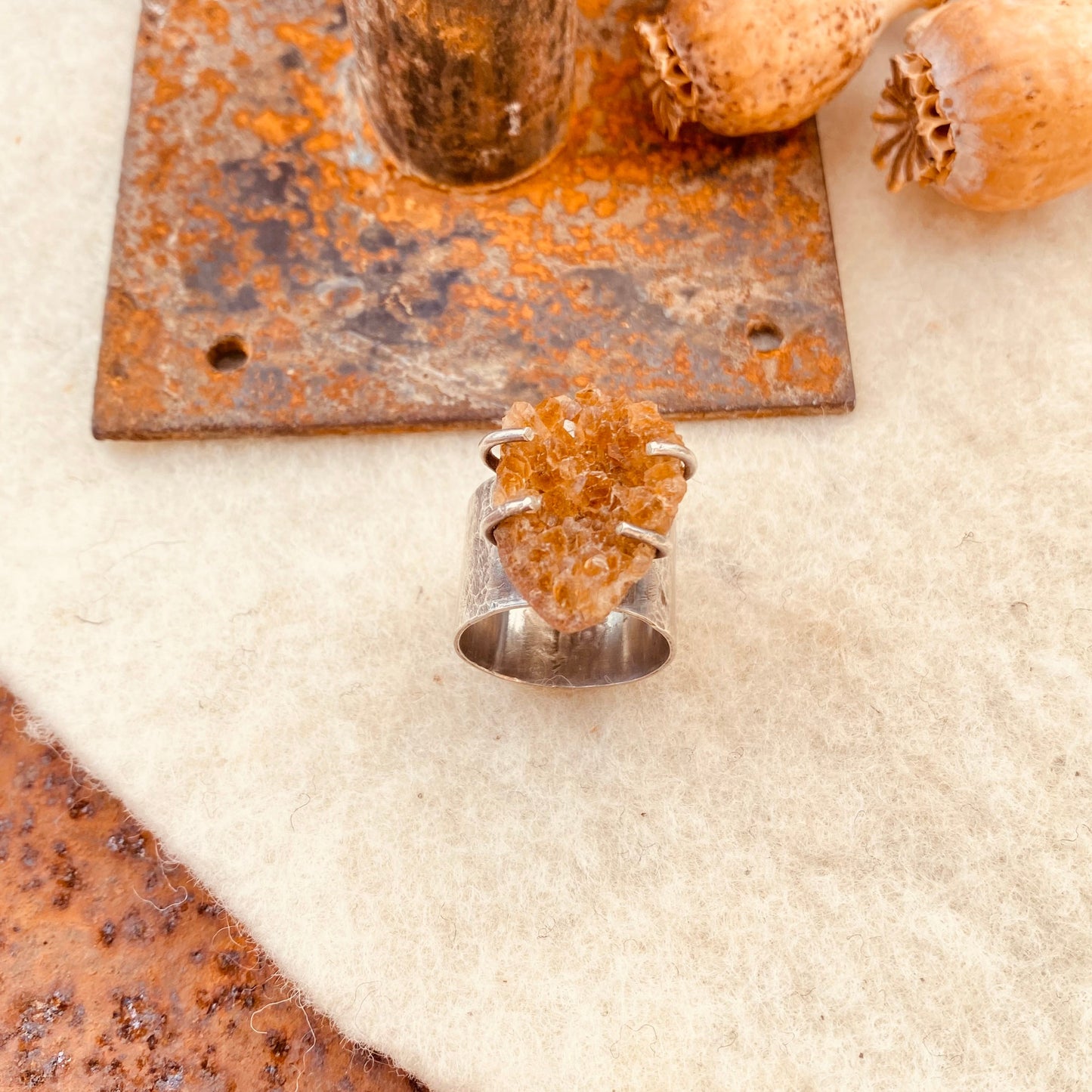 Crystal Citrine Ring