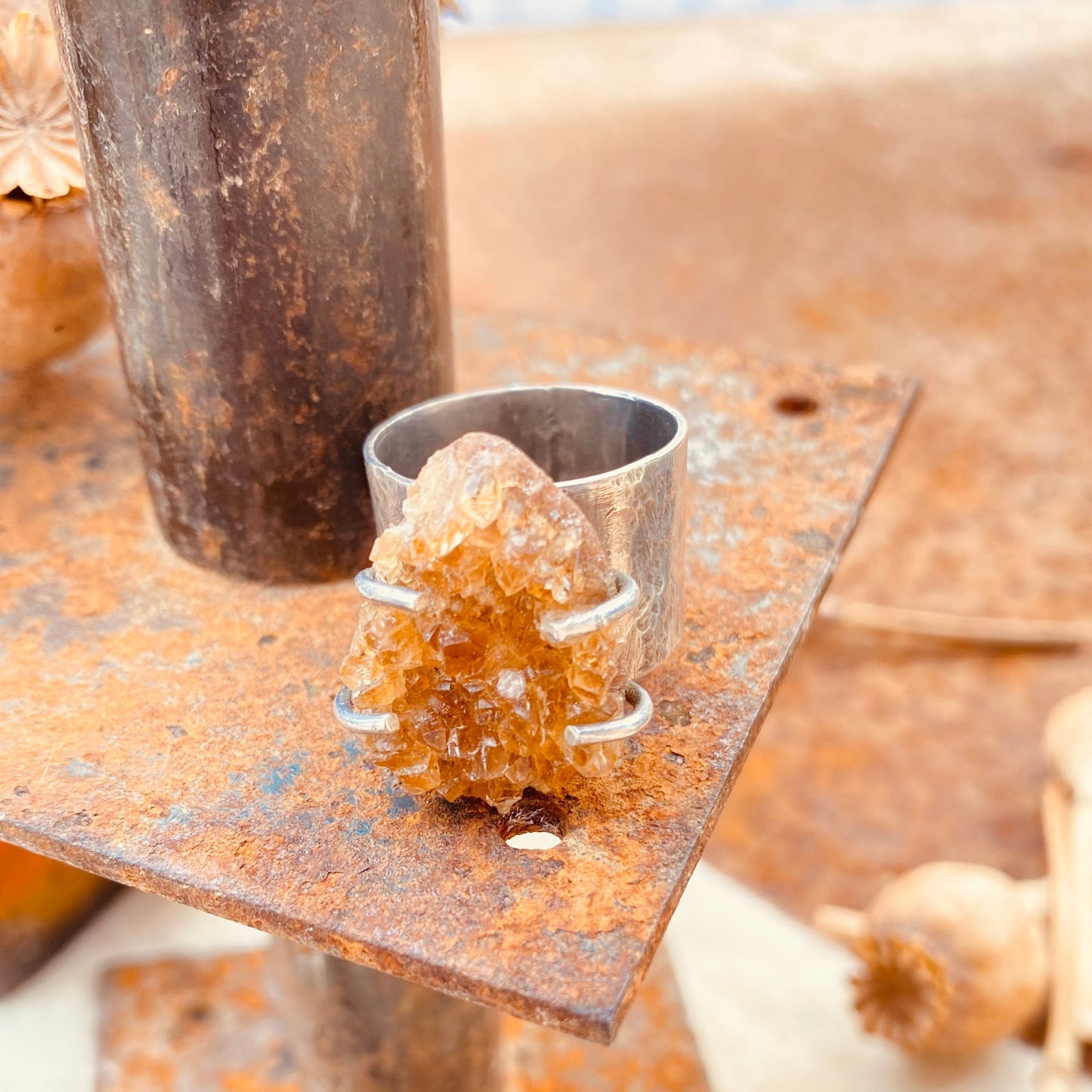 Crystal Citrine Ring