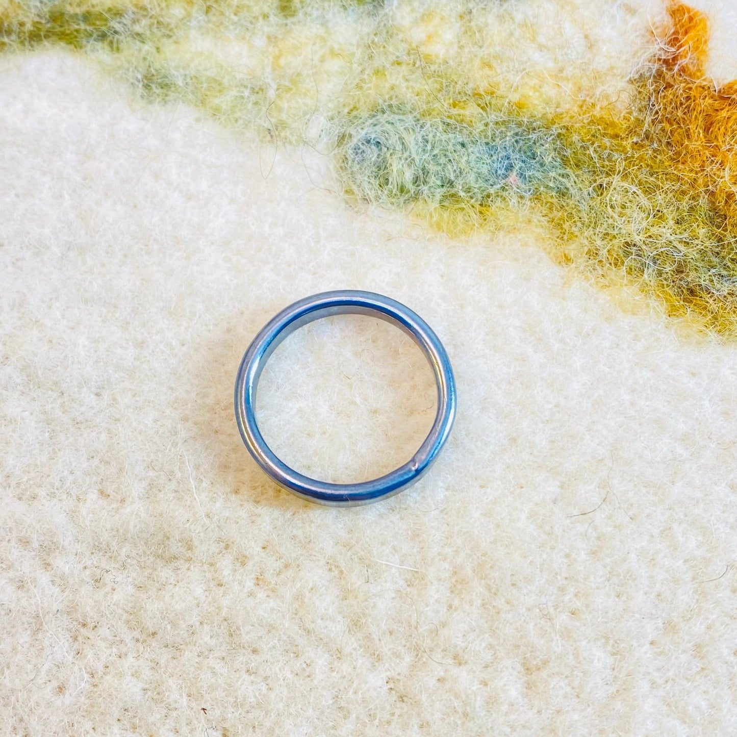 Mens Plain Sterling Ring 9.5