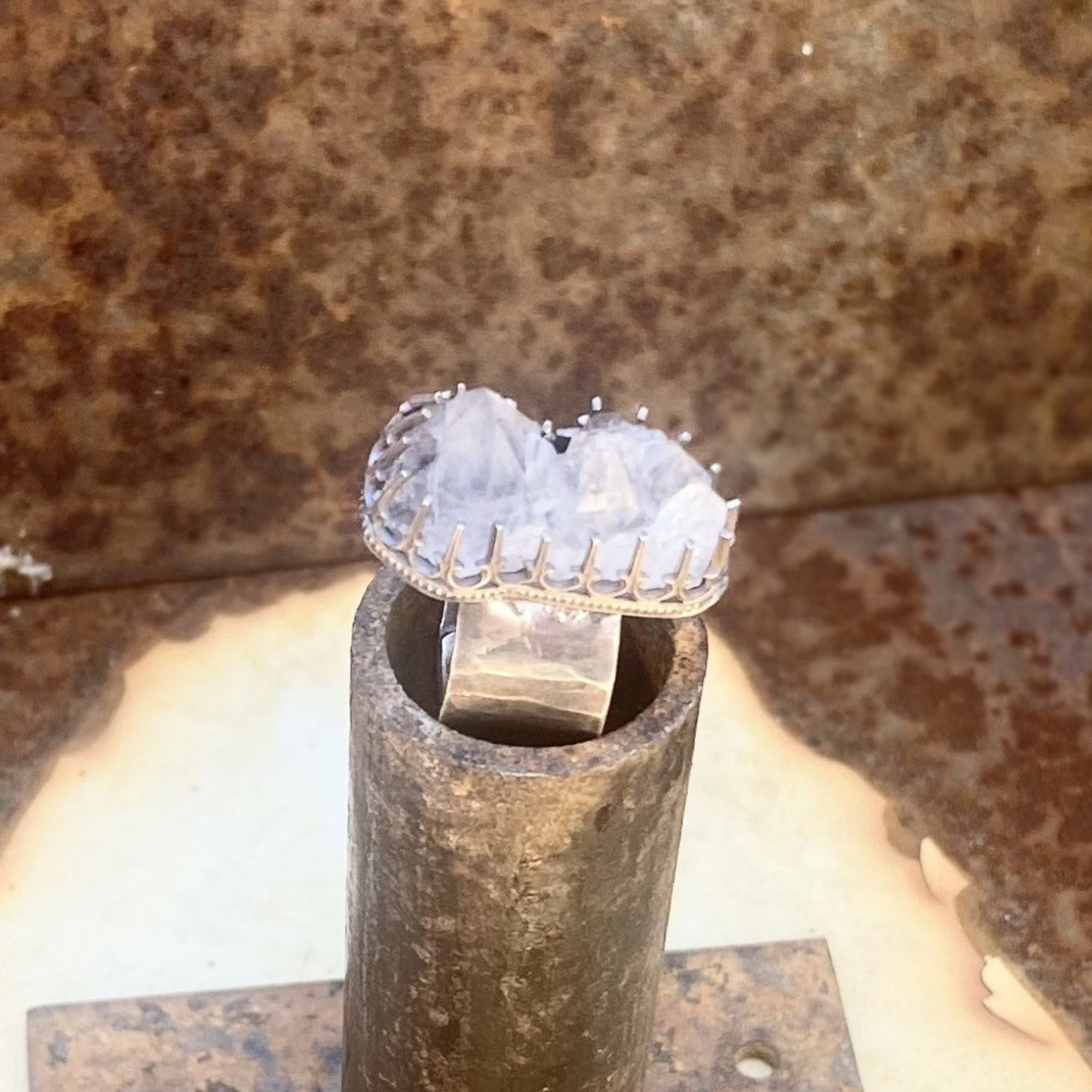 Arkansas Cluster Quartz Ring