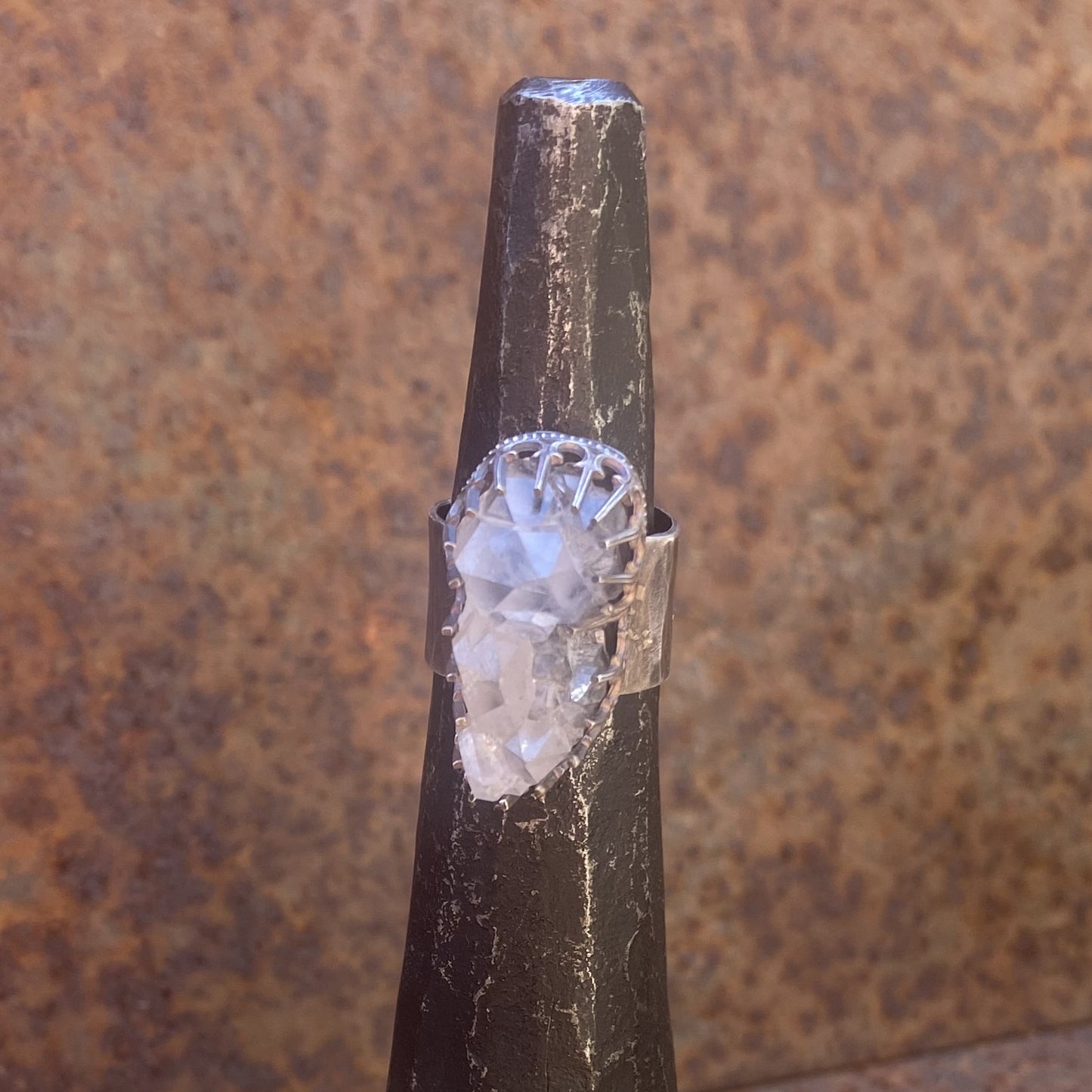 Arkansas Cluster Quartz Ring