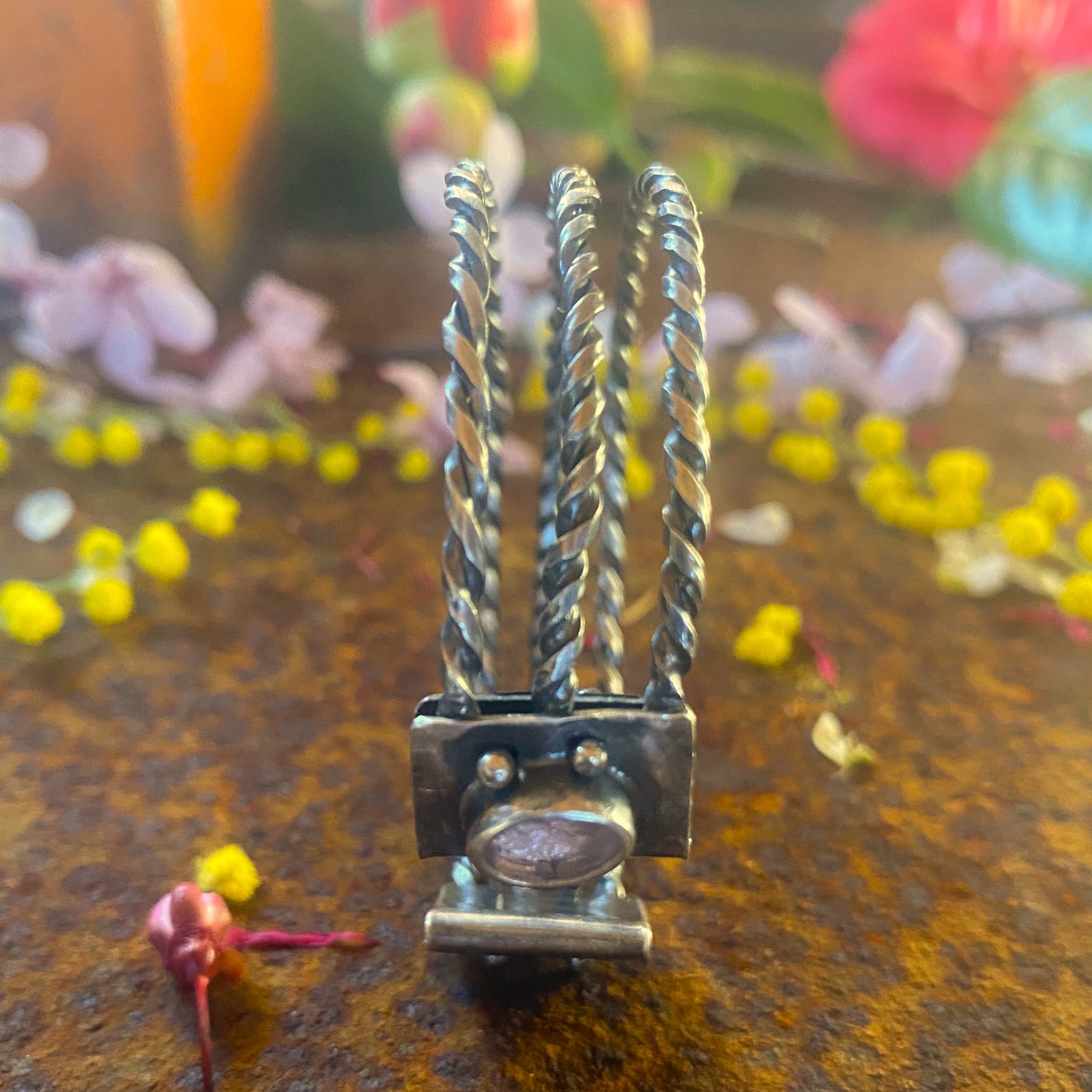 Cuff with Rose Quartz