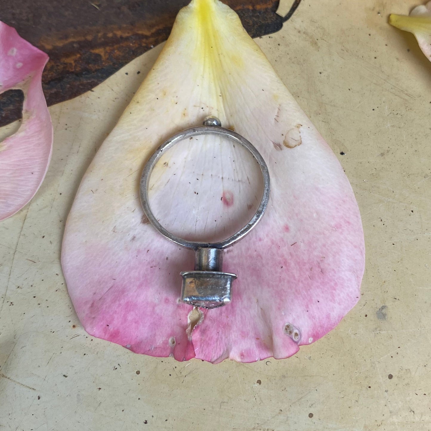 Faceted Rose Quartz Ring