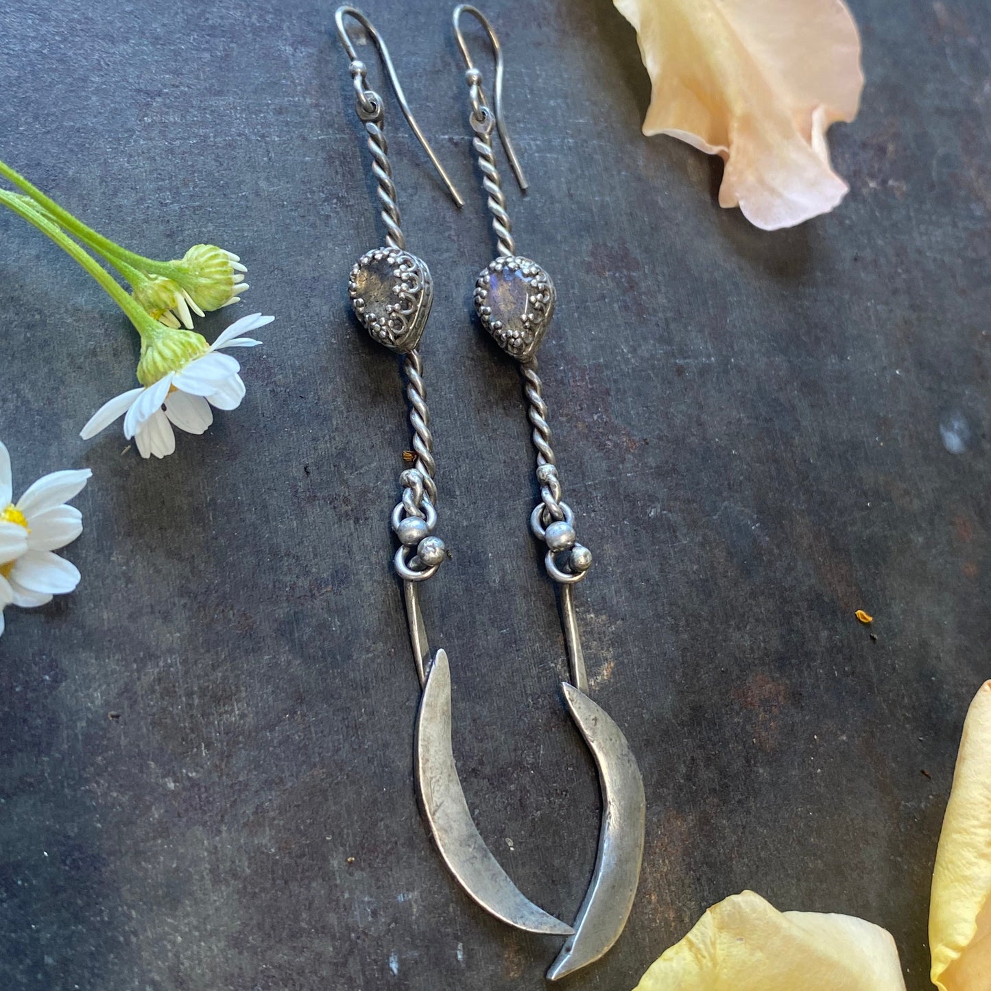 Labradorite Earrings