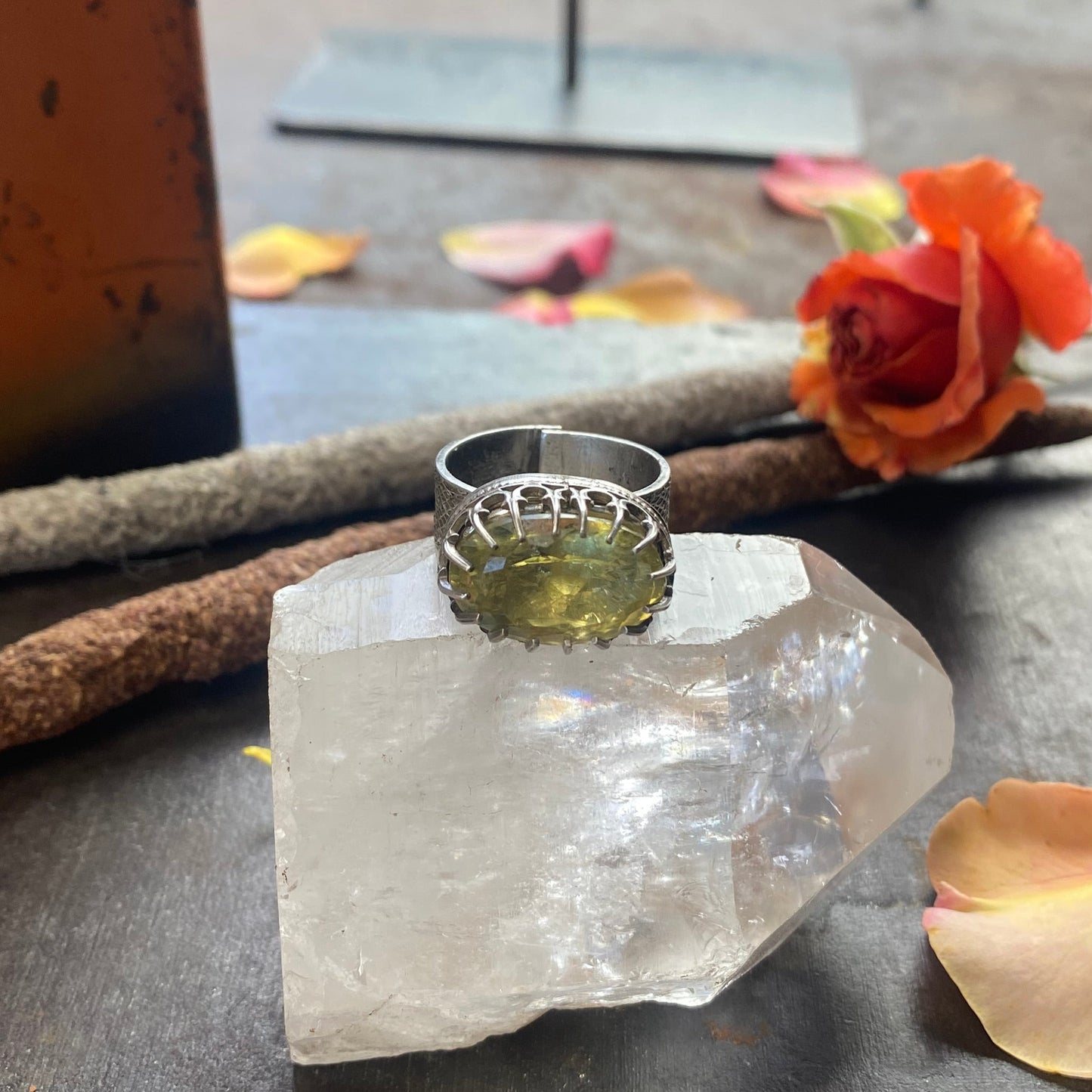 Lemon Quartz Ring