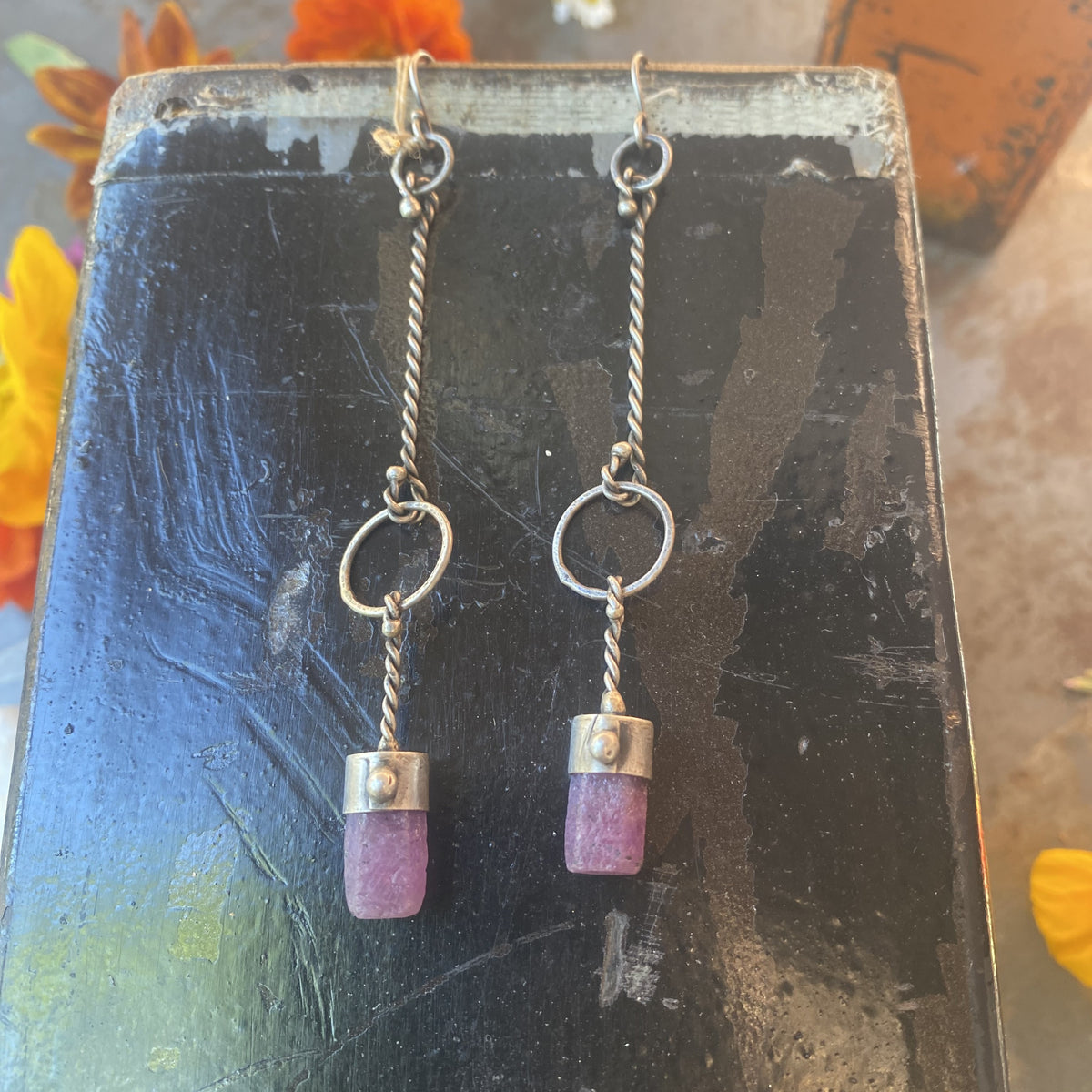 bohemian sterling silver earrings