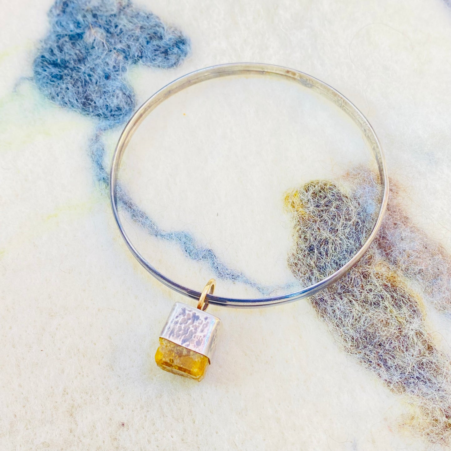 Bangle with 14k gold