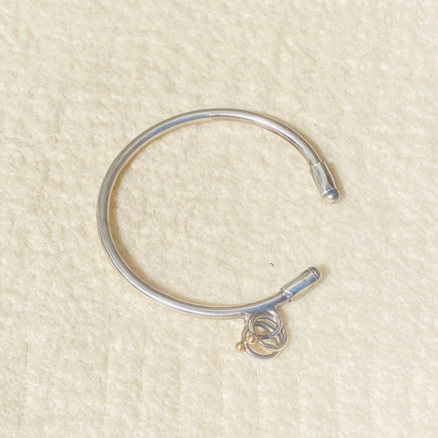Dot Gold Charm Cuff