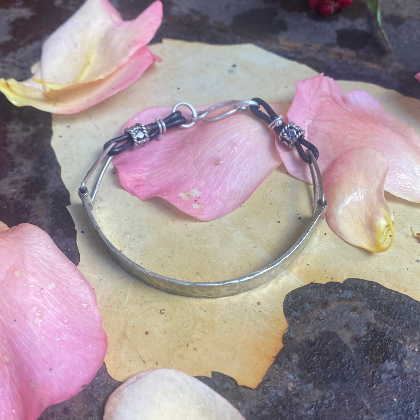 Sterling and Leather Bracelet