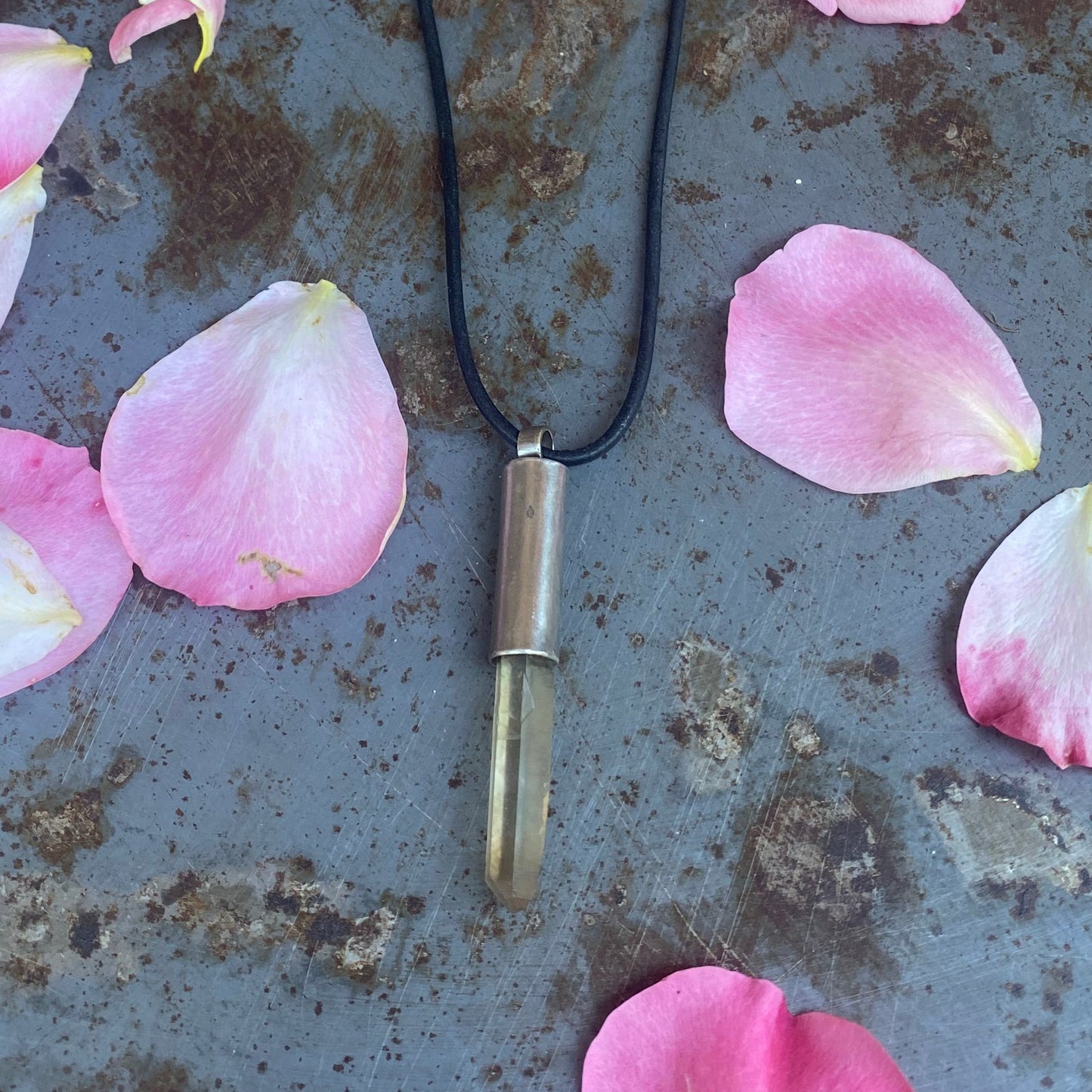Raw Zambia Citrine Necklace