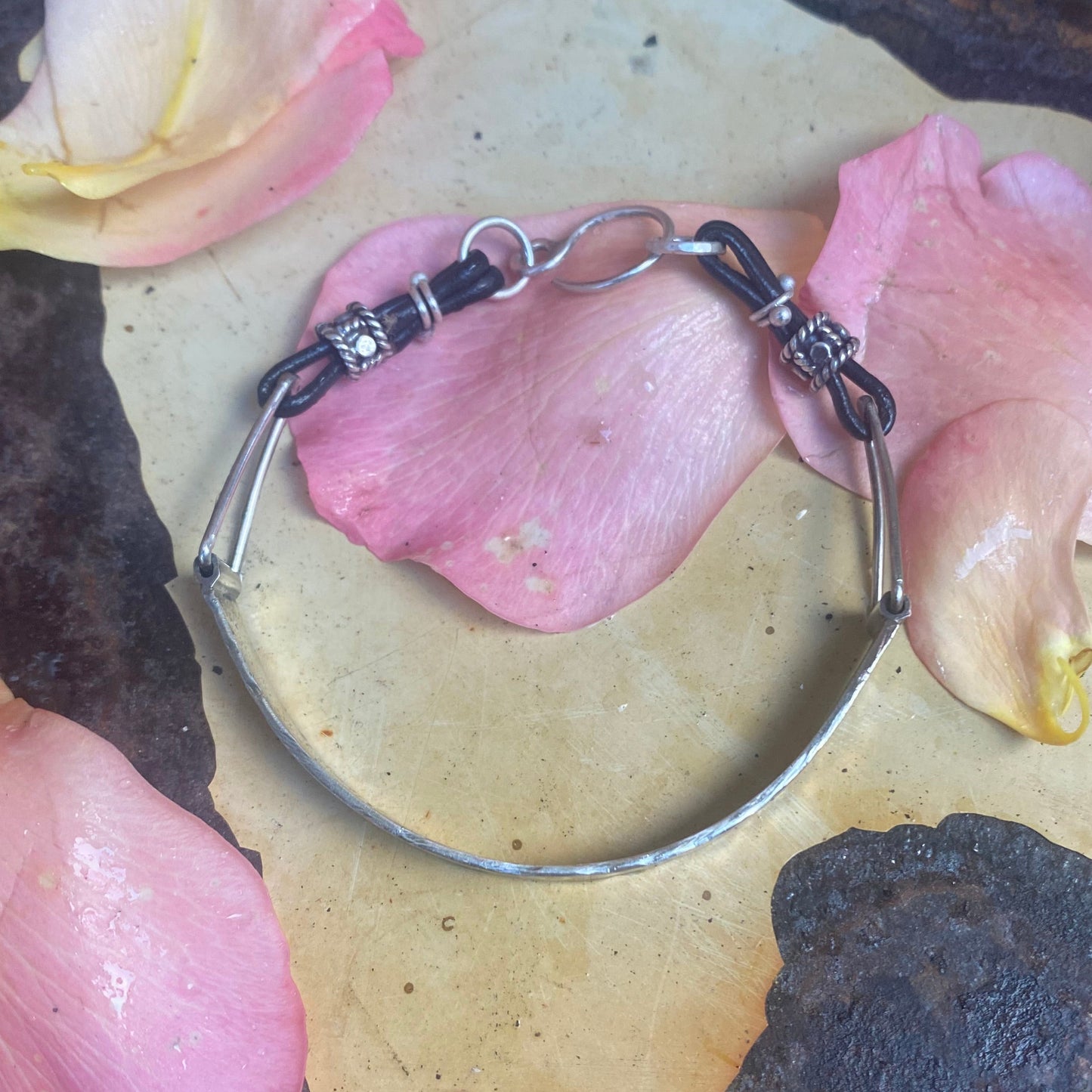 Sterling and Leather Bracelet