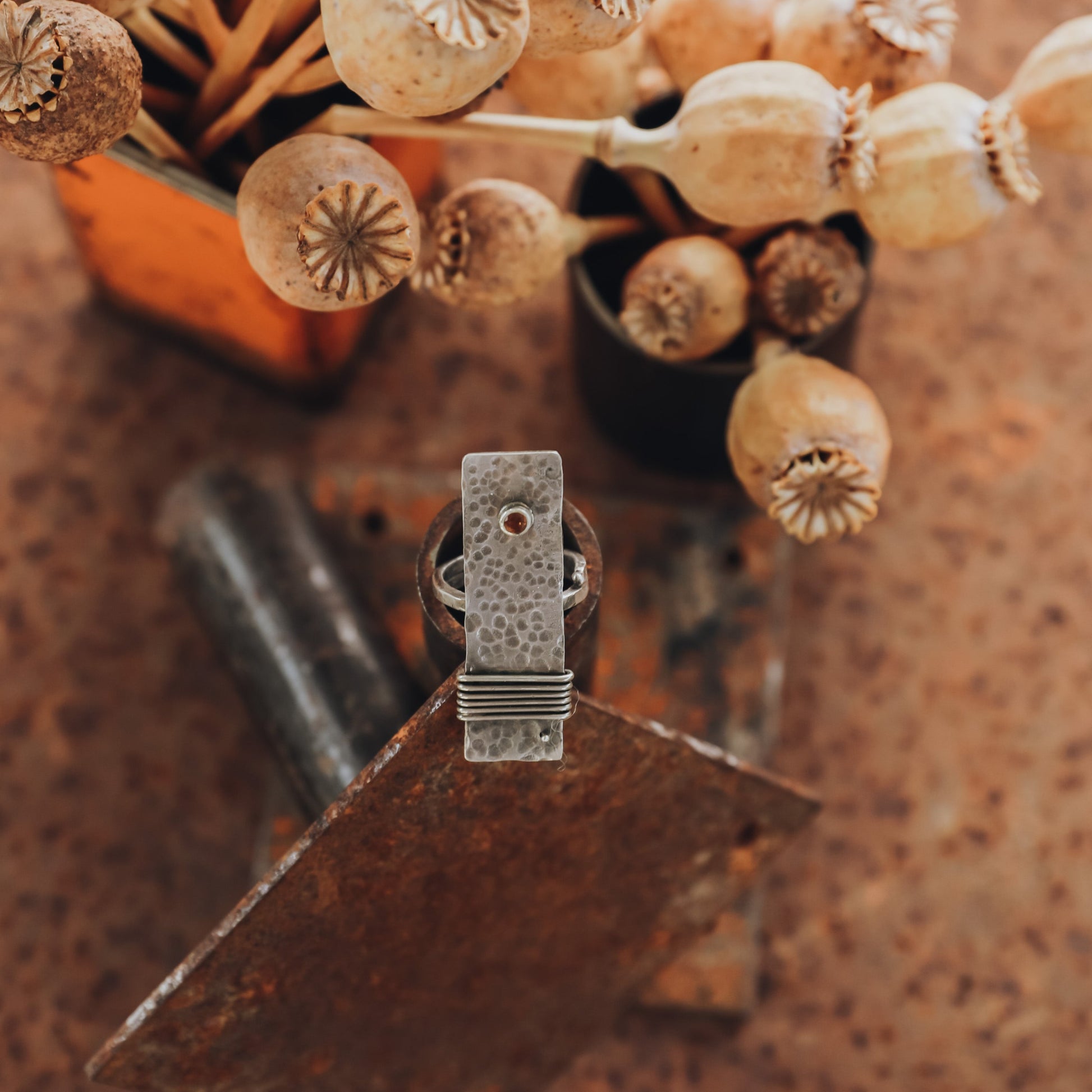 Faceted Shapphire Ring