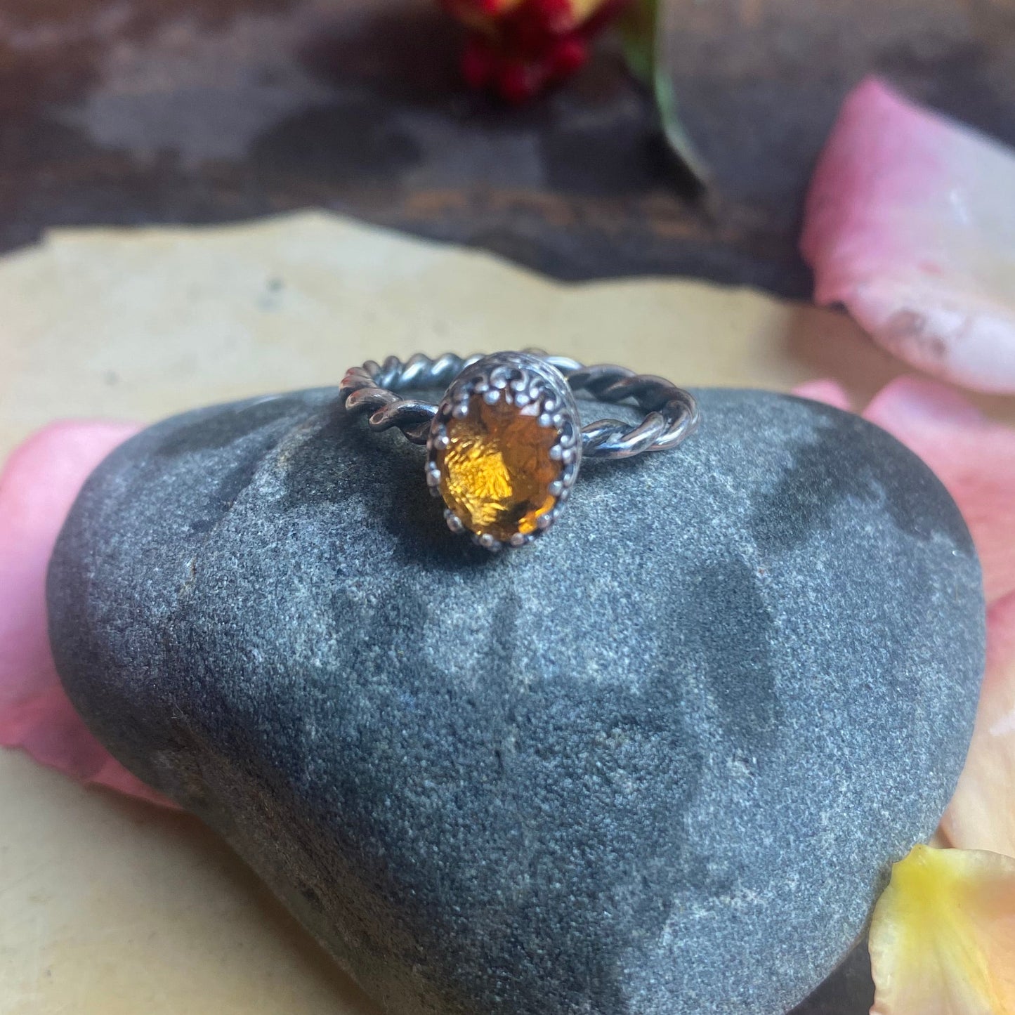 Yellow Scapolite Ring