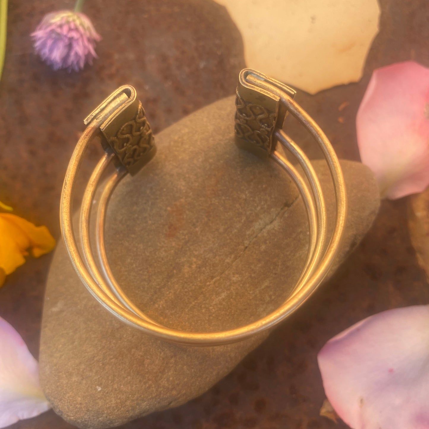 Brass 3 Tier Cuff