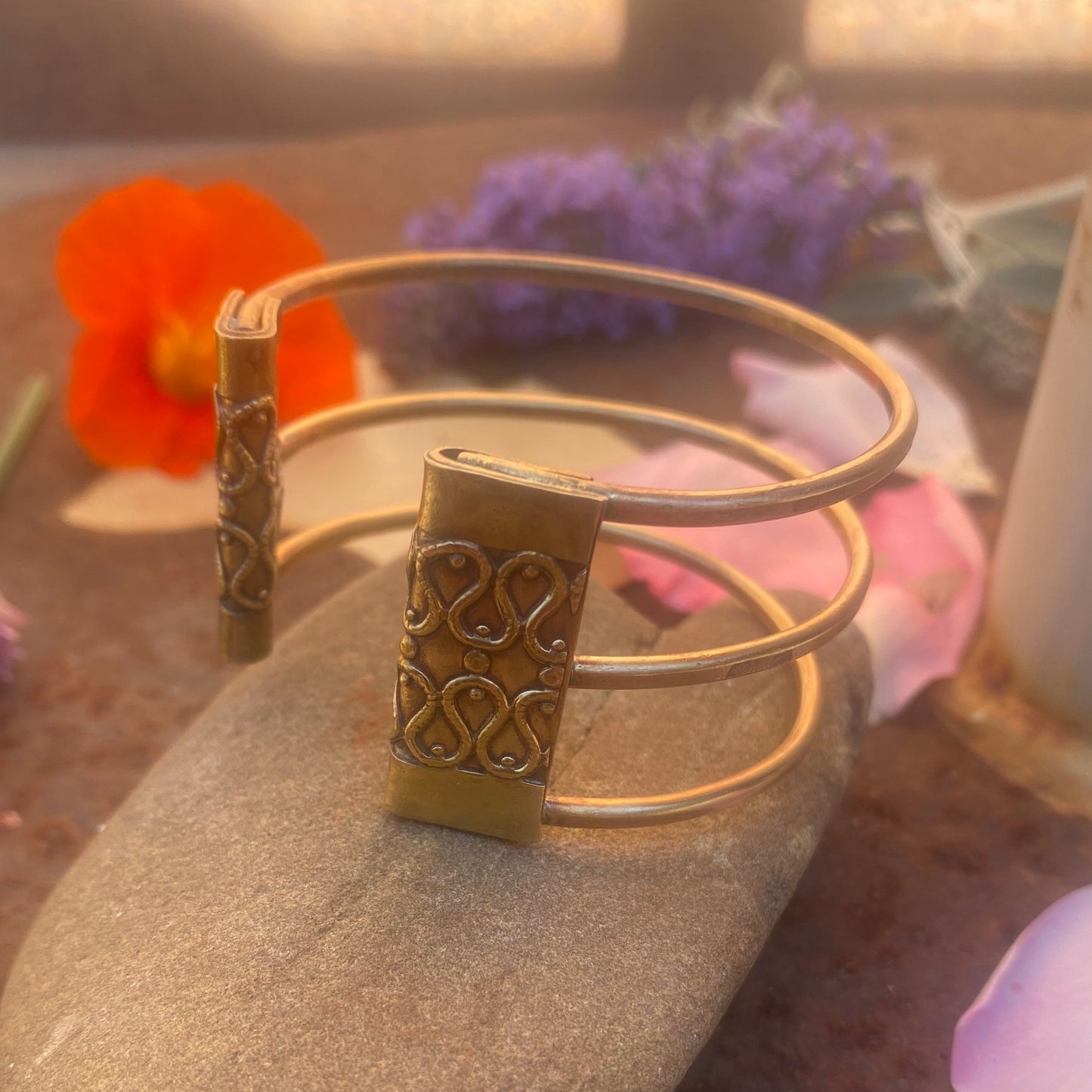 Brass 3 Tier Cuff