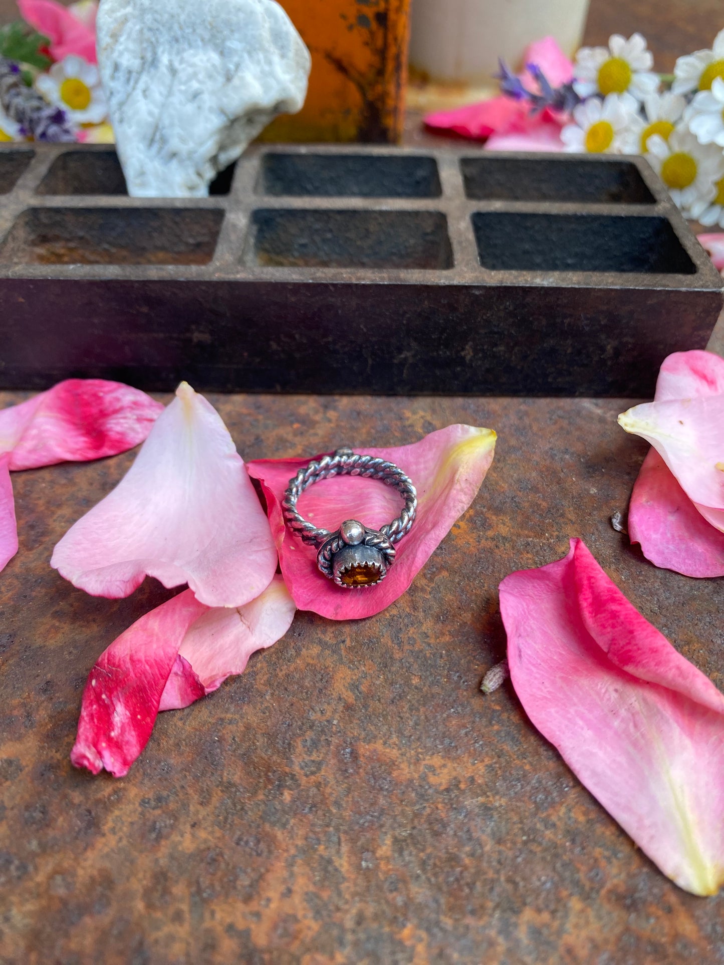 Brandy Citrine Ring