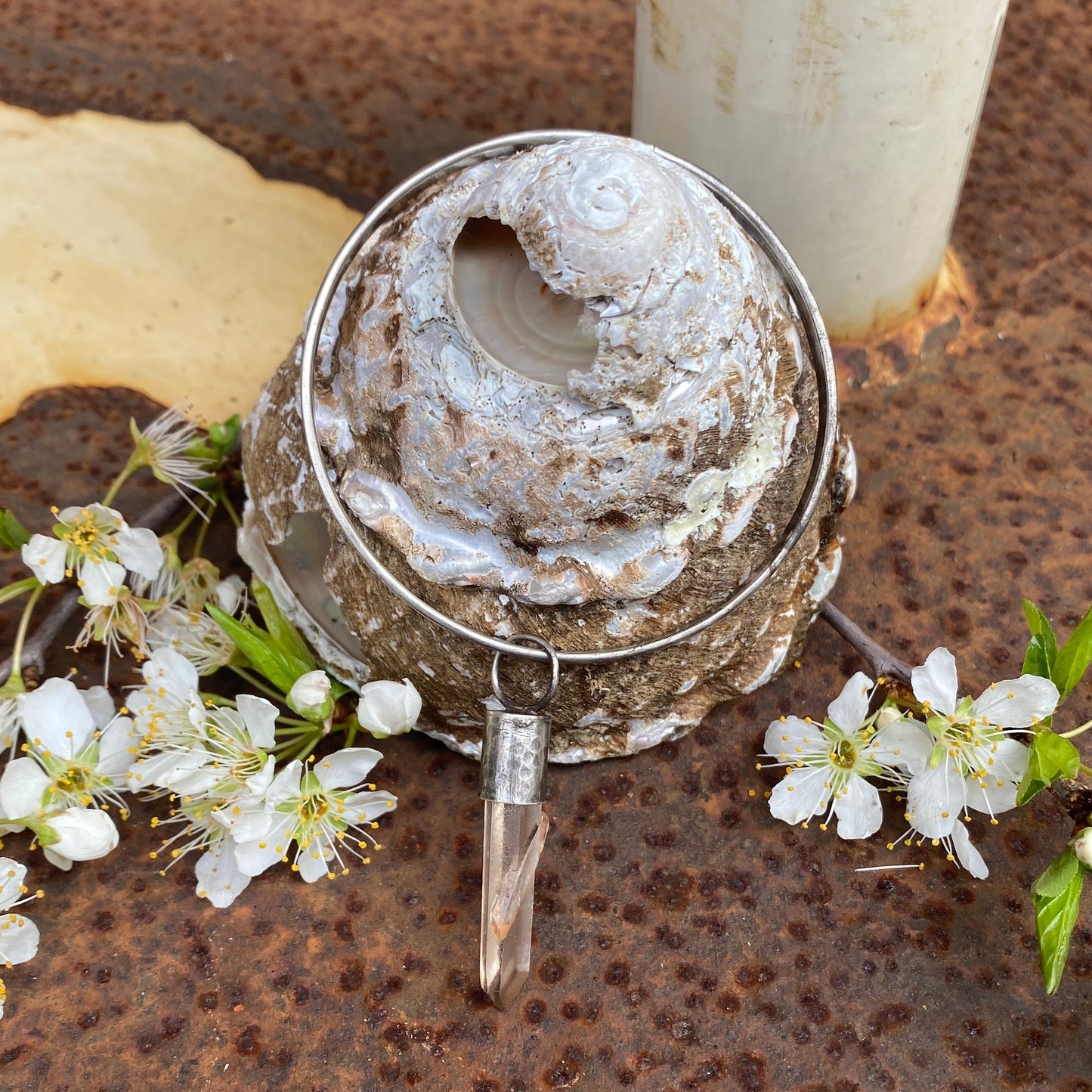 Raw Tangerine Bangle