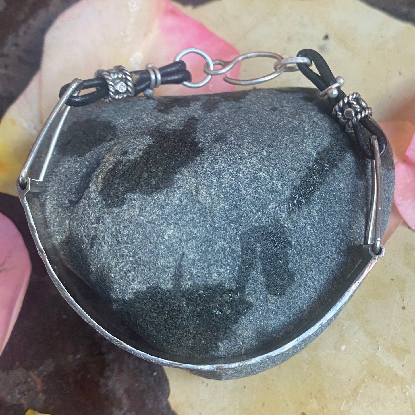 Sterling and Leather Bracelet