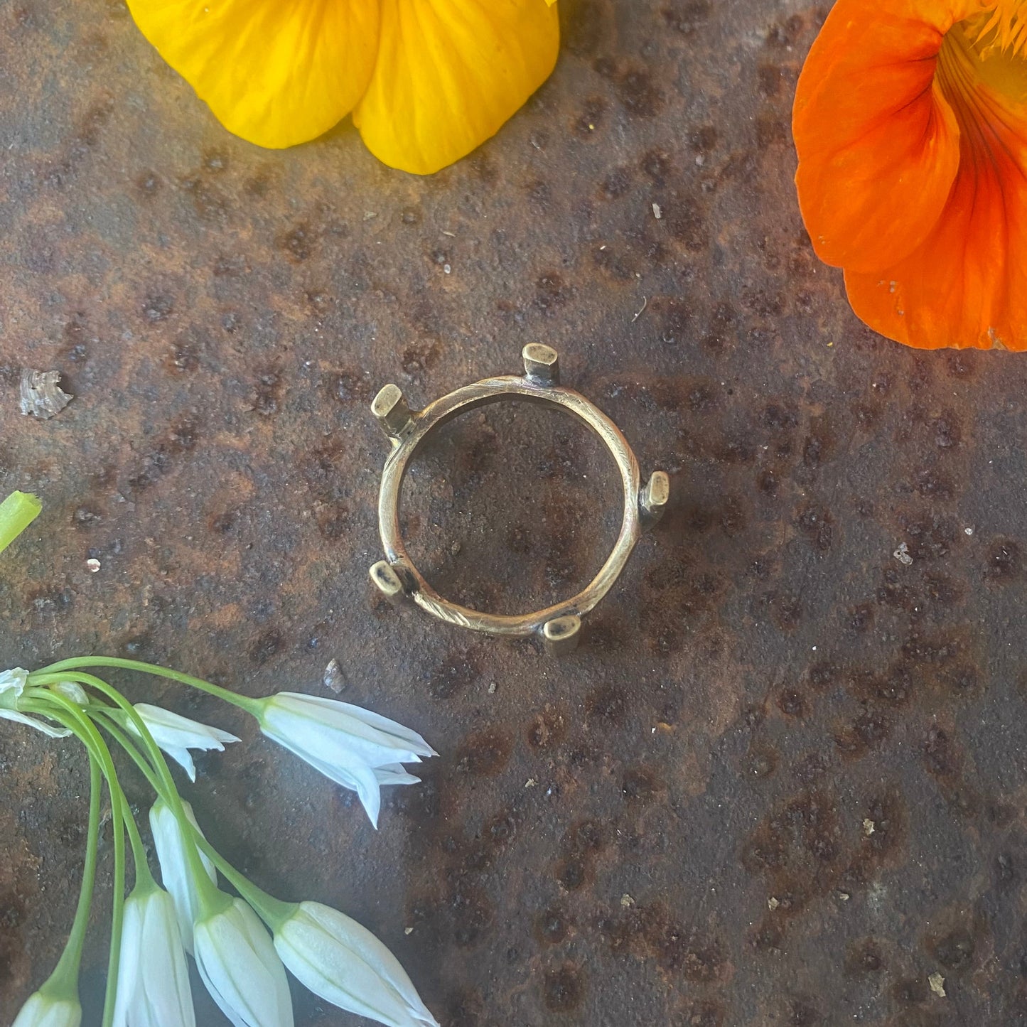 Brass Spike Ring