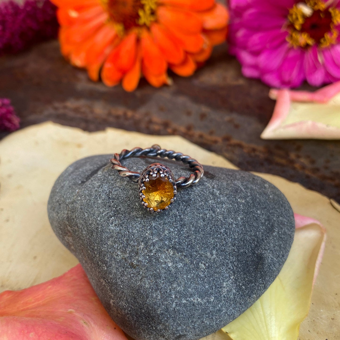 Yellow Scapolite Ring