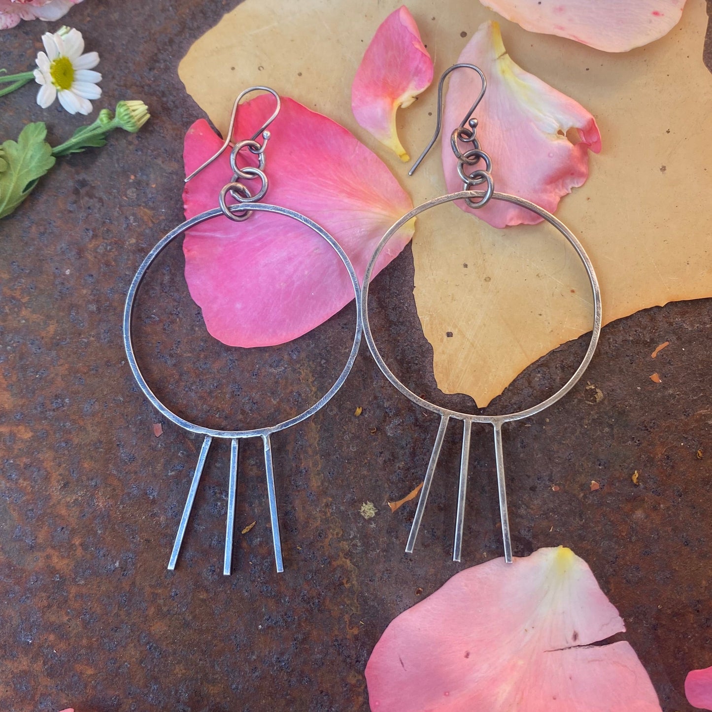 Spike Sterling Silver Earrings