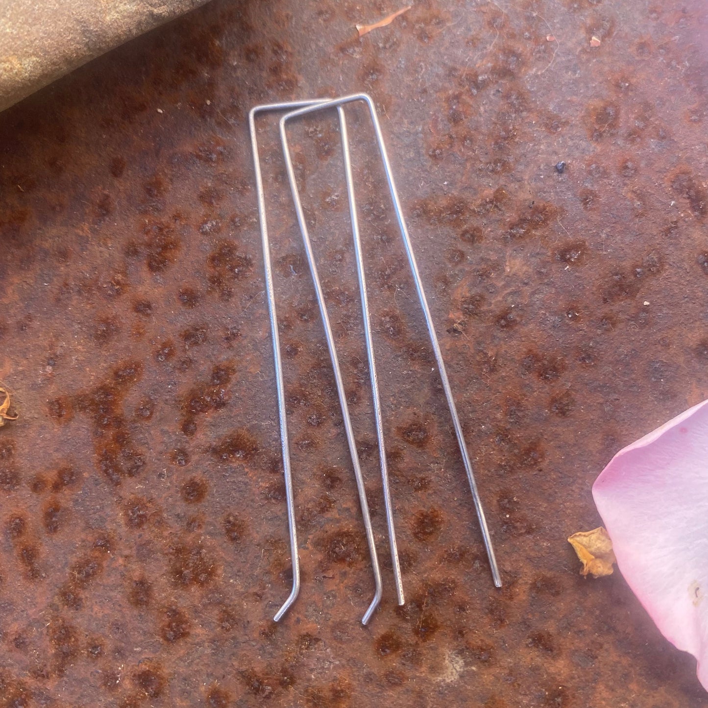 Simple Open Rectangle Earrings
