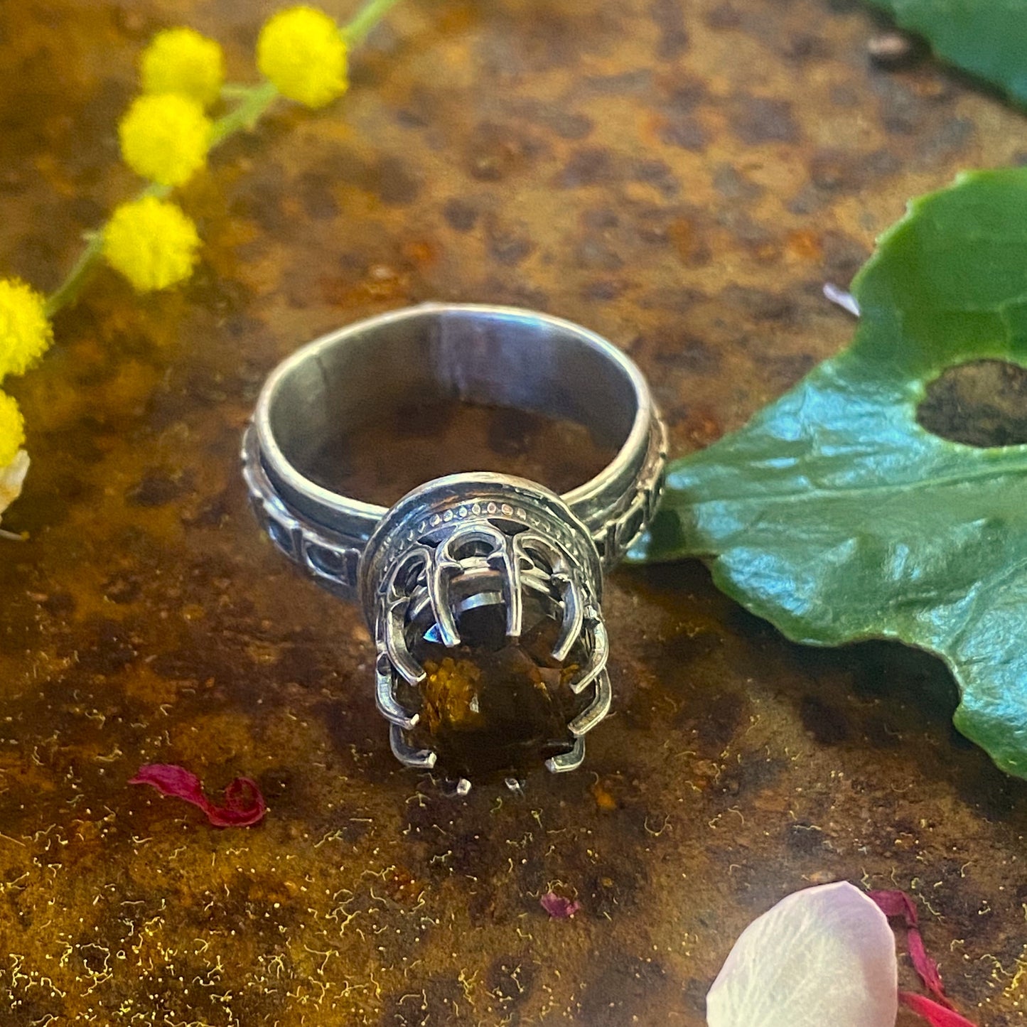 Champaign Quartz Ring