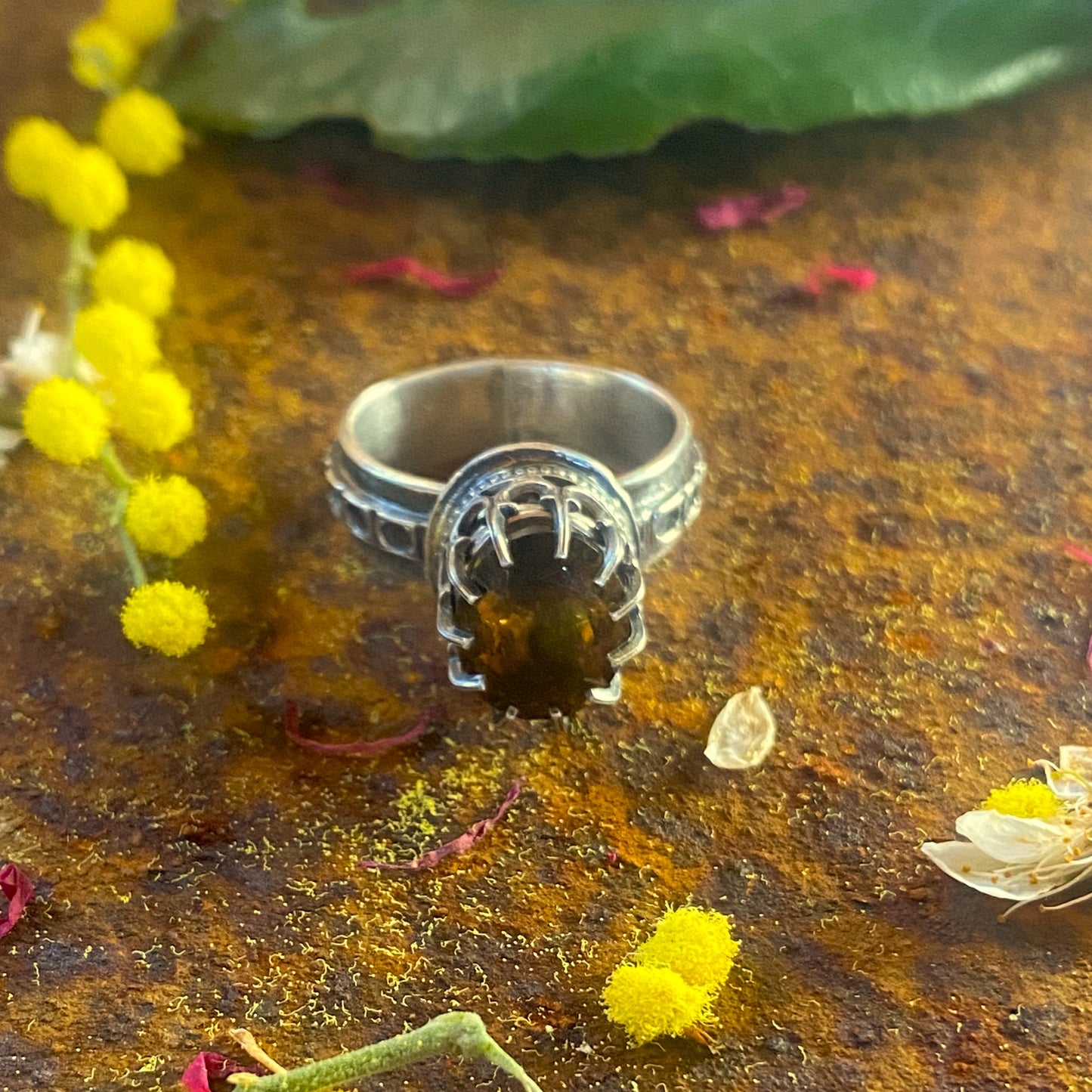 Champaign Quartz Ring