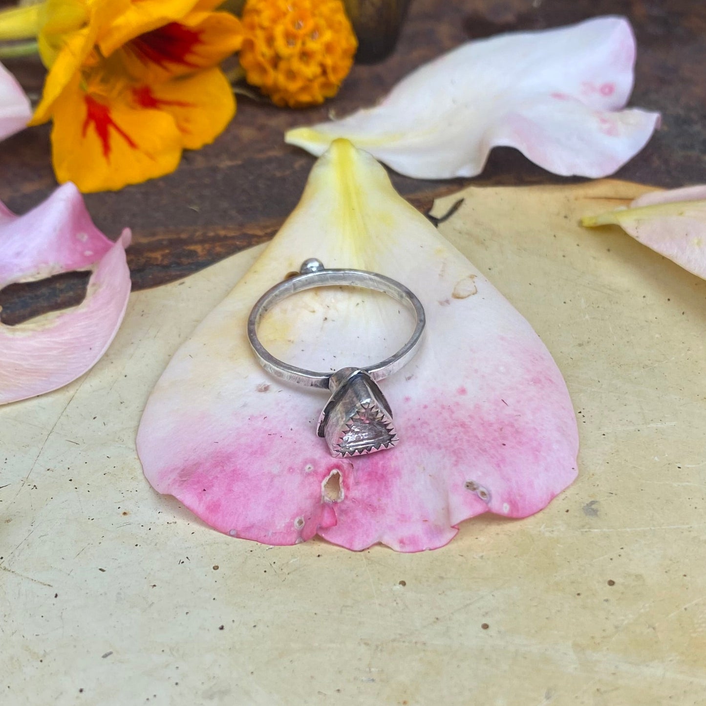 Faceted Rose Quartz Ring