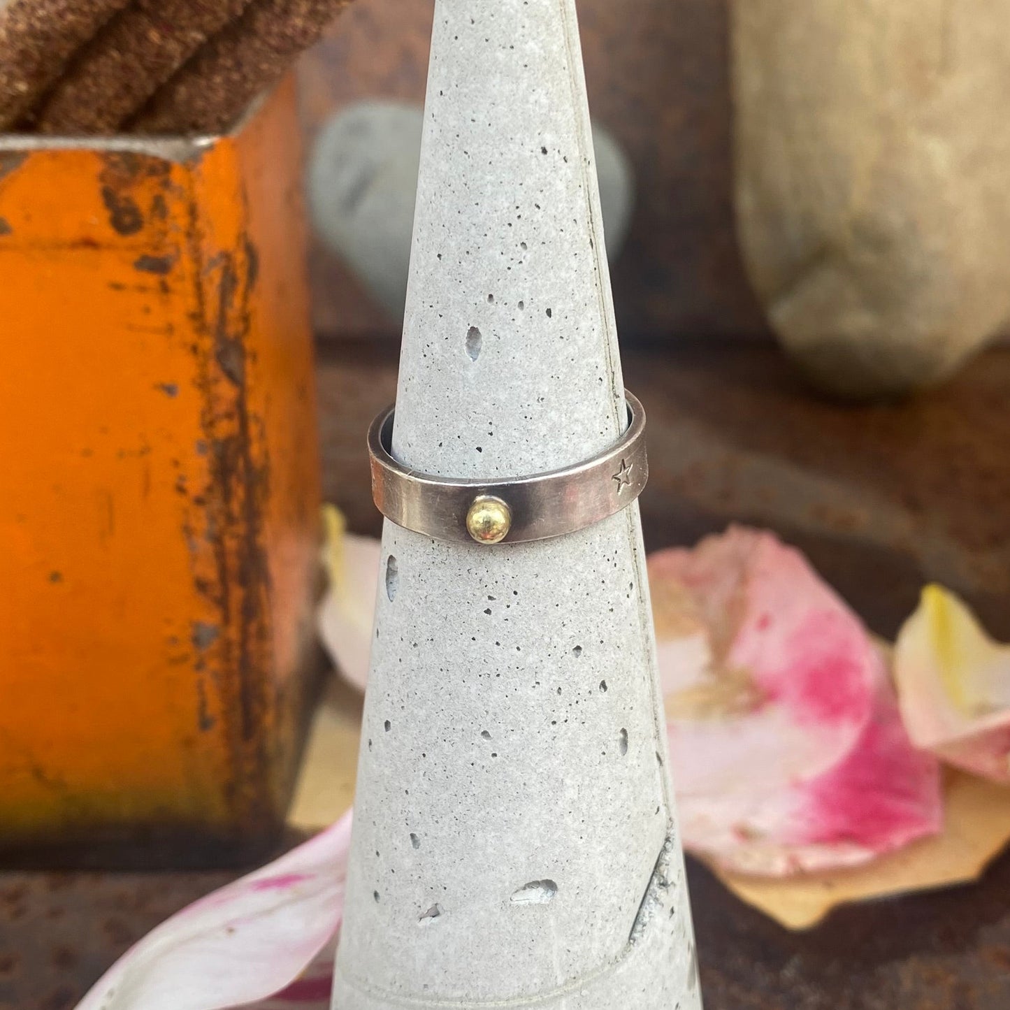 Honey Quartz Tear Drop Ring
