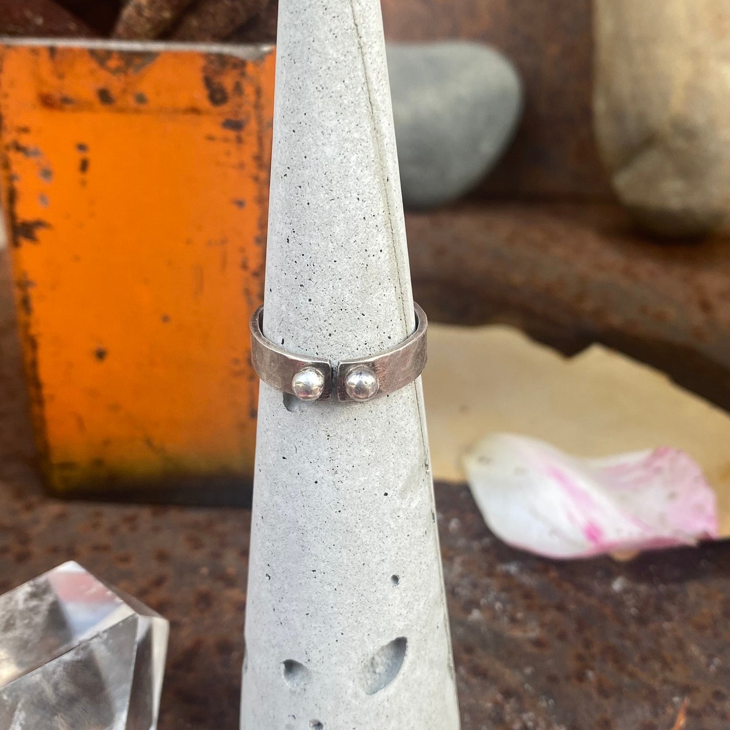 Tiny Pink Tourmaline Ring