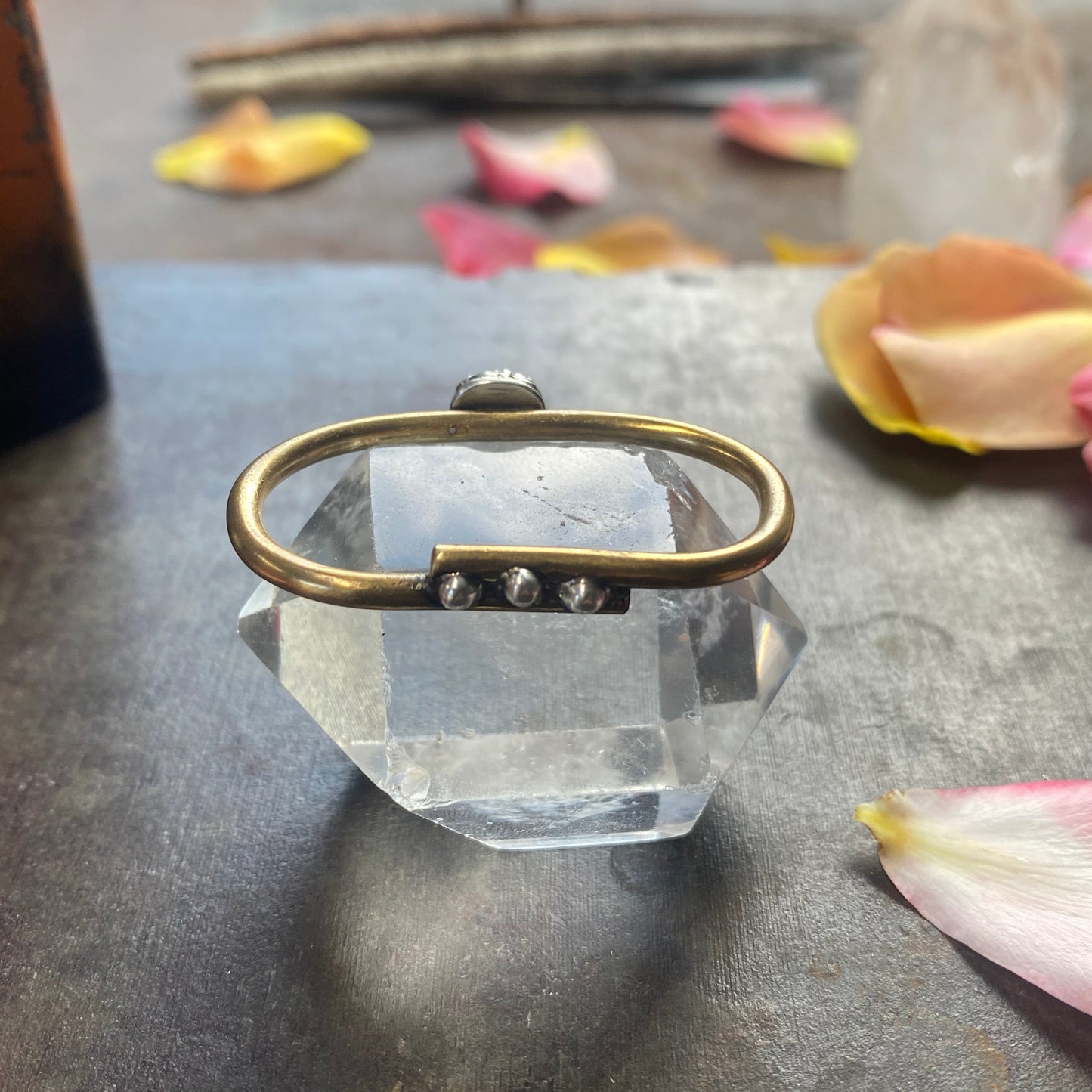Two Finger Sapphire Gemstone Ring