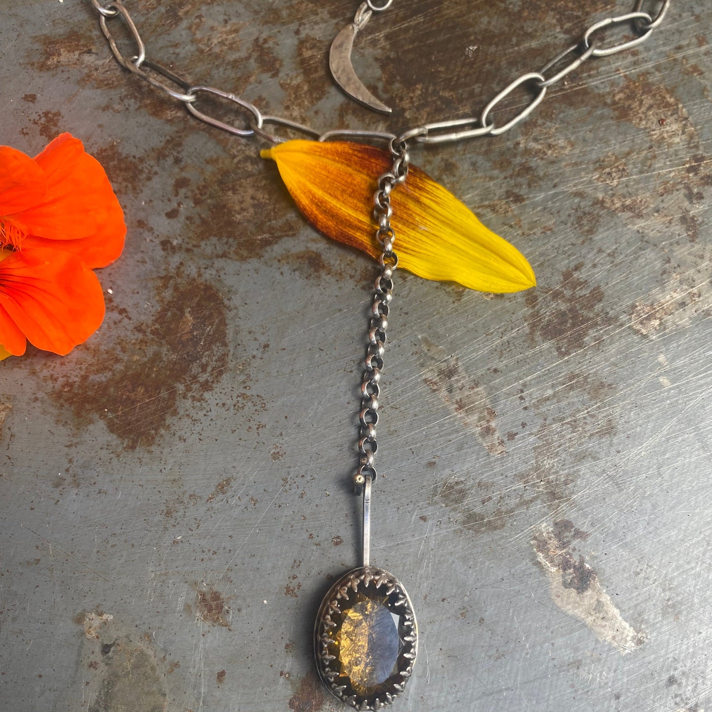 Champagne Quartz Necklace