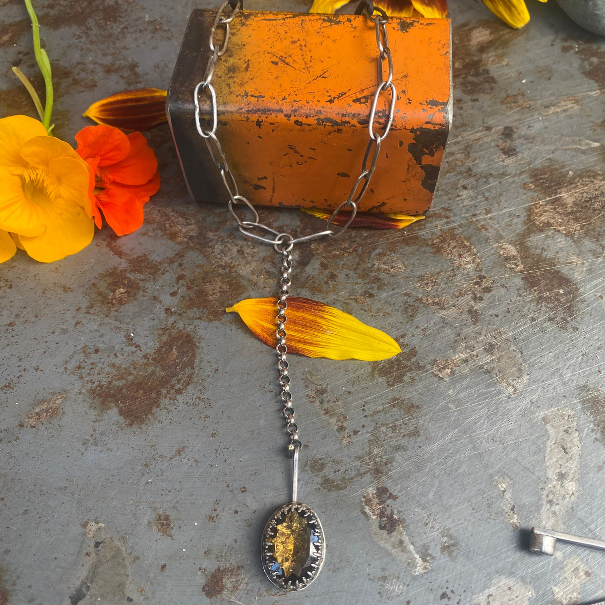 Champagne Quartz Necklace