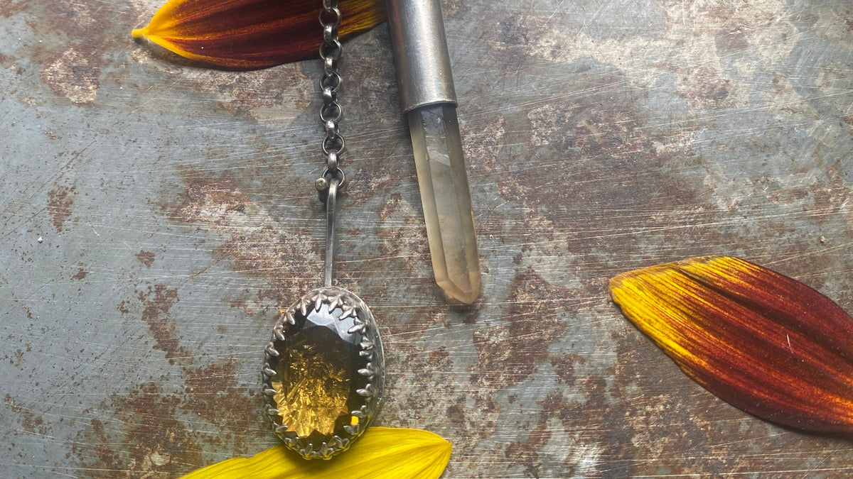Champagne Quartz Necklace