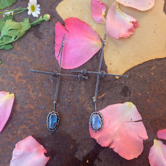 Sterling Kyanite Earrings