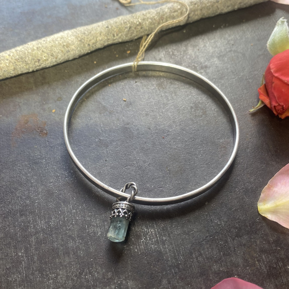 Nigeria Raw Emerald Bangle