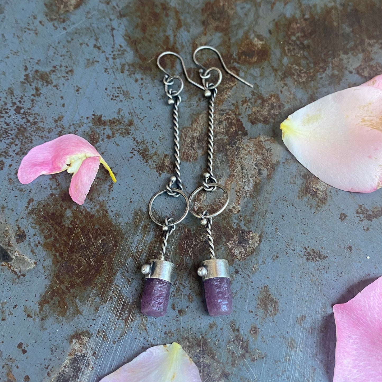 Ruby earrings