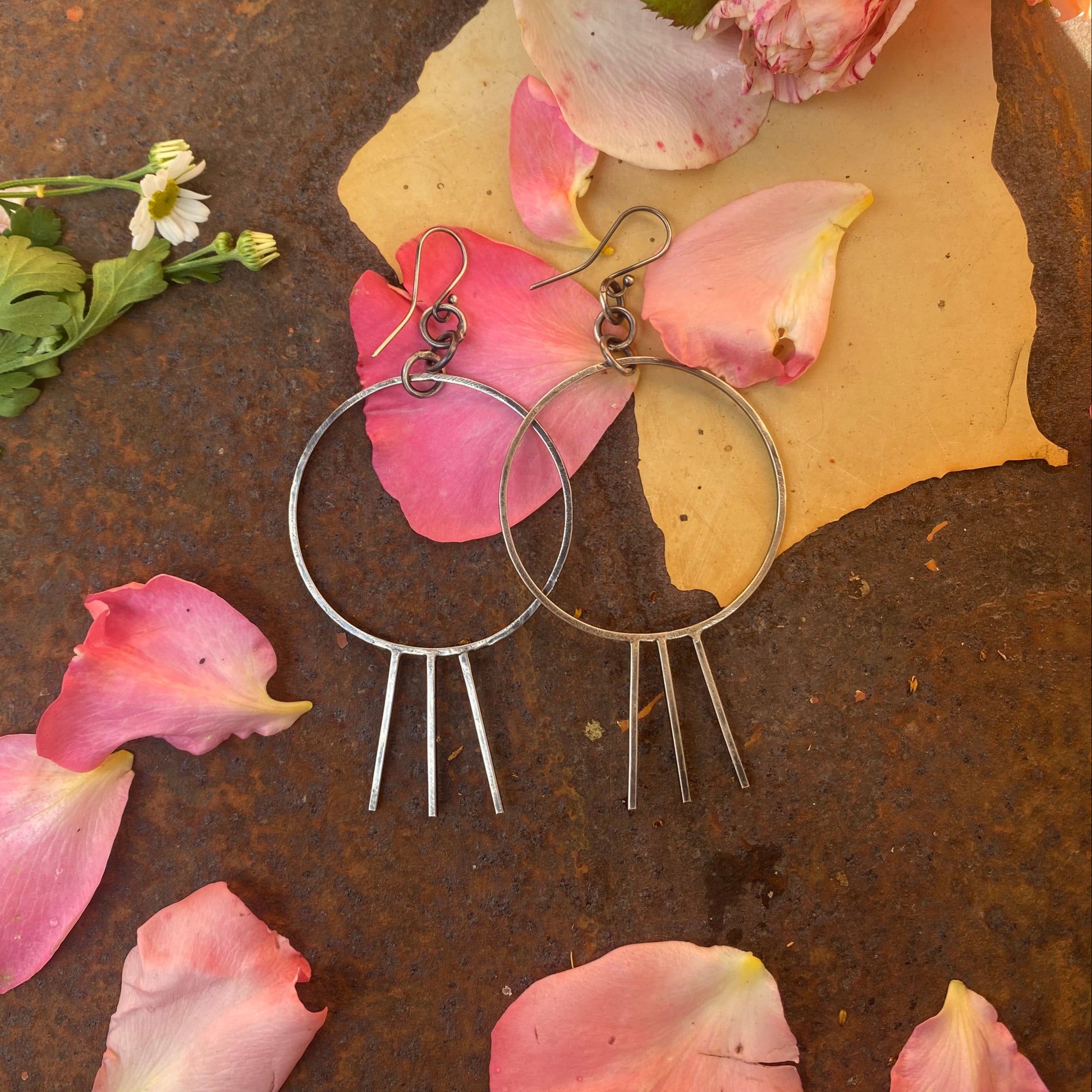 Sterling Silver Spike Earrings